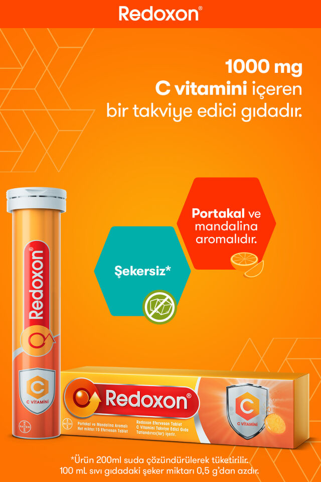 REDOXON ESSENTIAL 1000 MG 15 EFF. TABLET