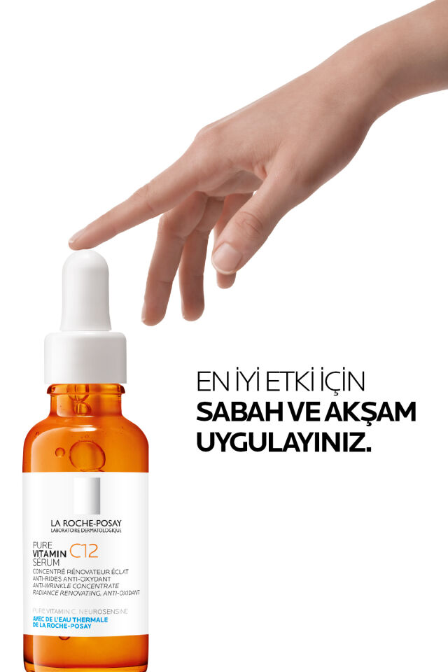 Saf C12 Vitamini Hassas Cilt Tipleri İçin C Vitamini İçerikli Işıltı Veren Antioksidan Serum 30 ml