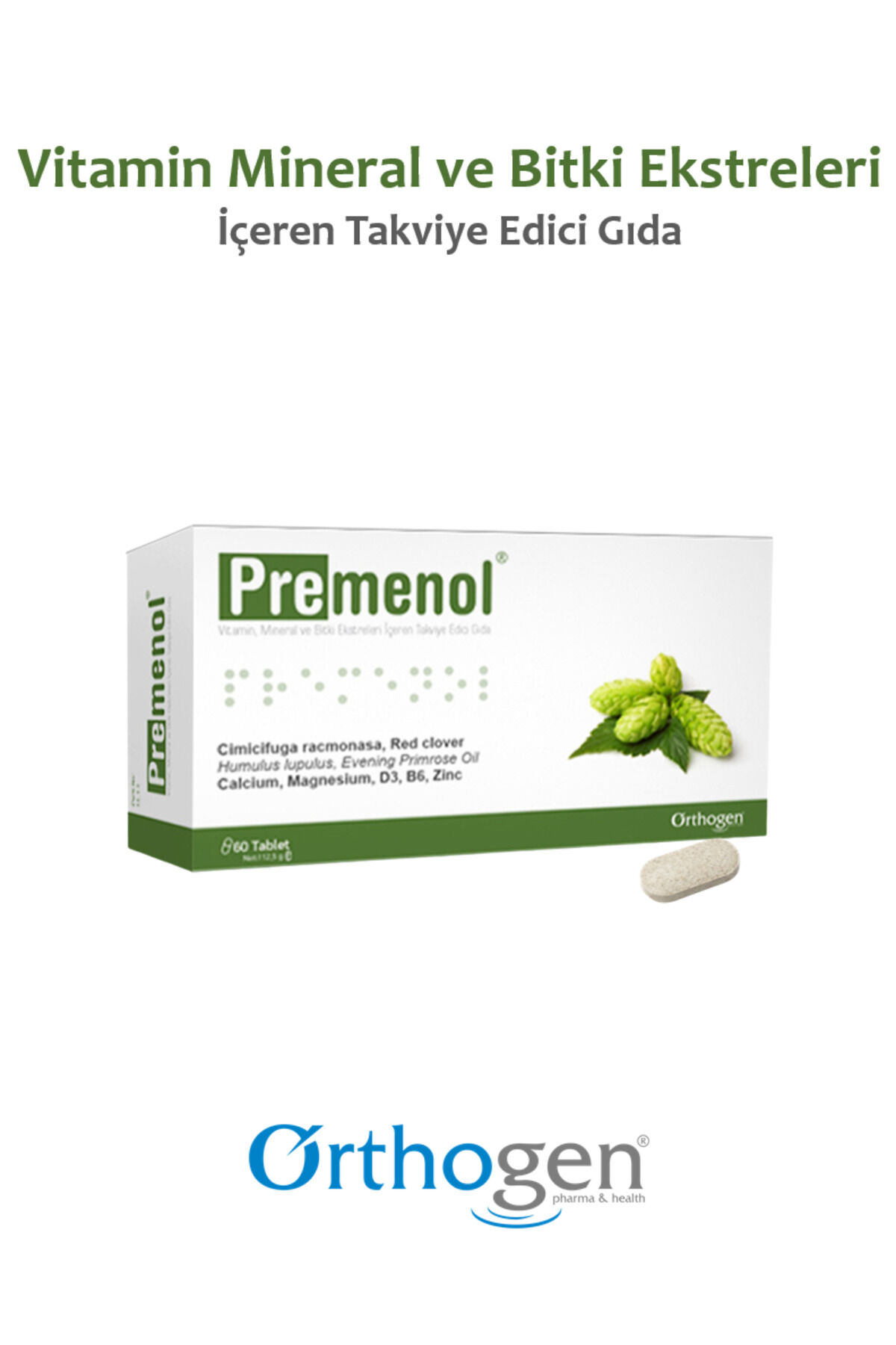 Premenol Menepoz Semptomlarını Hafifletici 60 Tablet