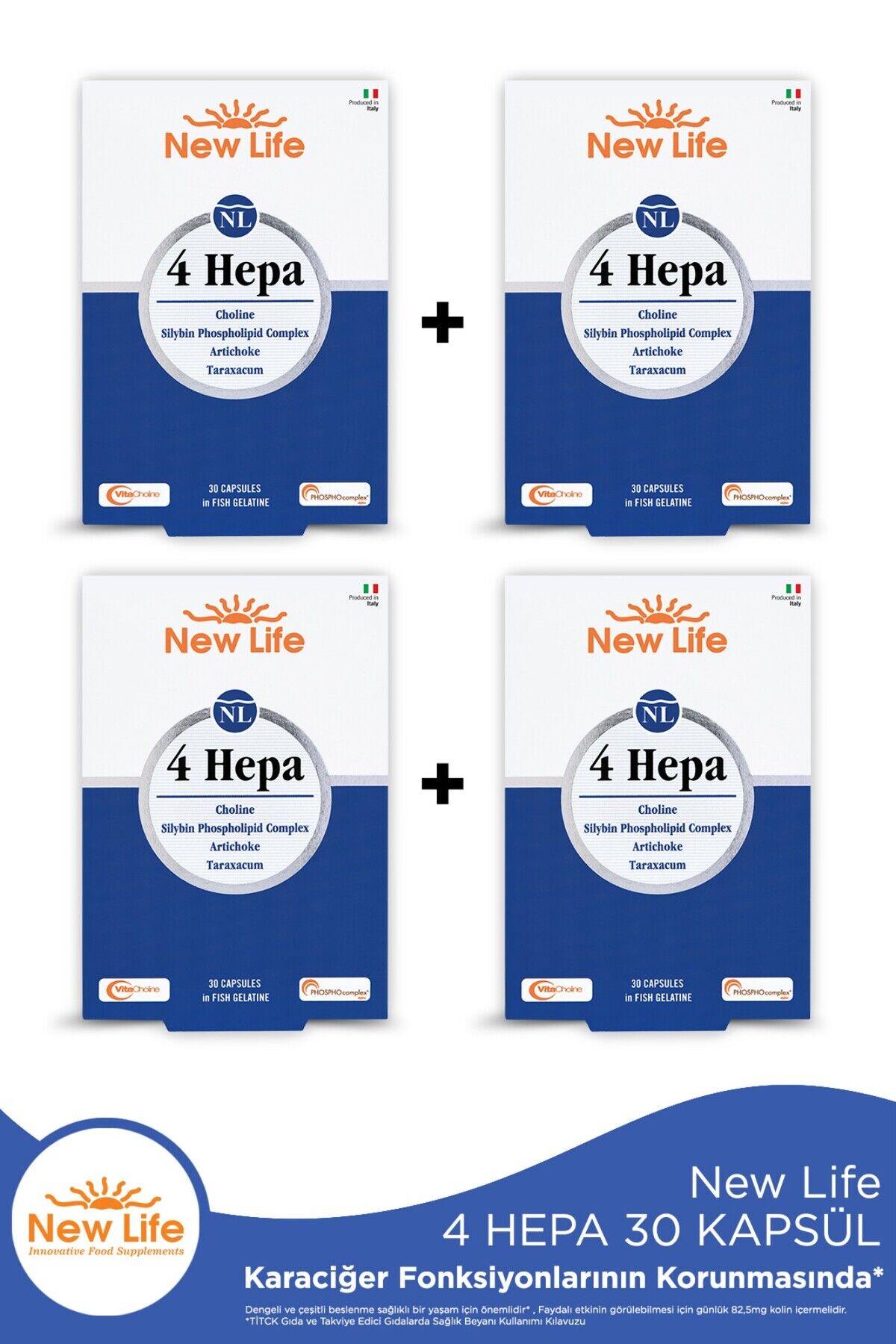 NEW LİFE 4 HEPA 30 YUMUŞAK KAPSÜL - 4 ADET