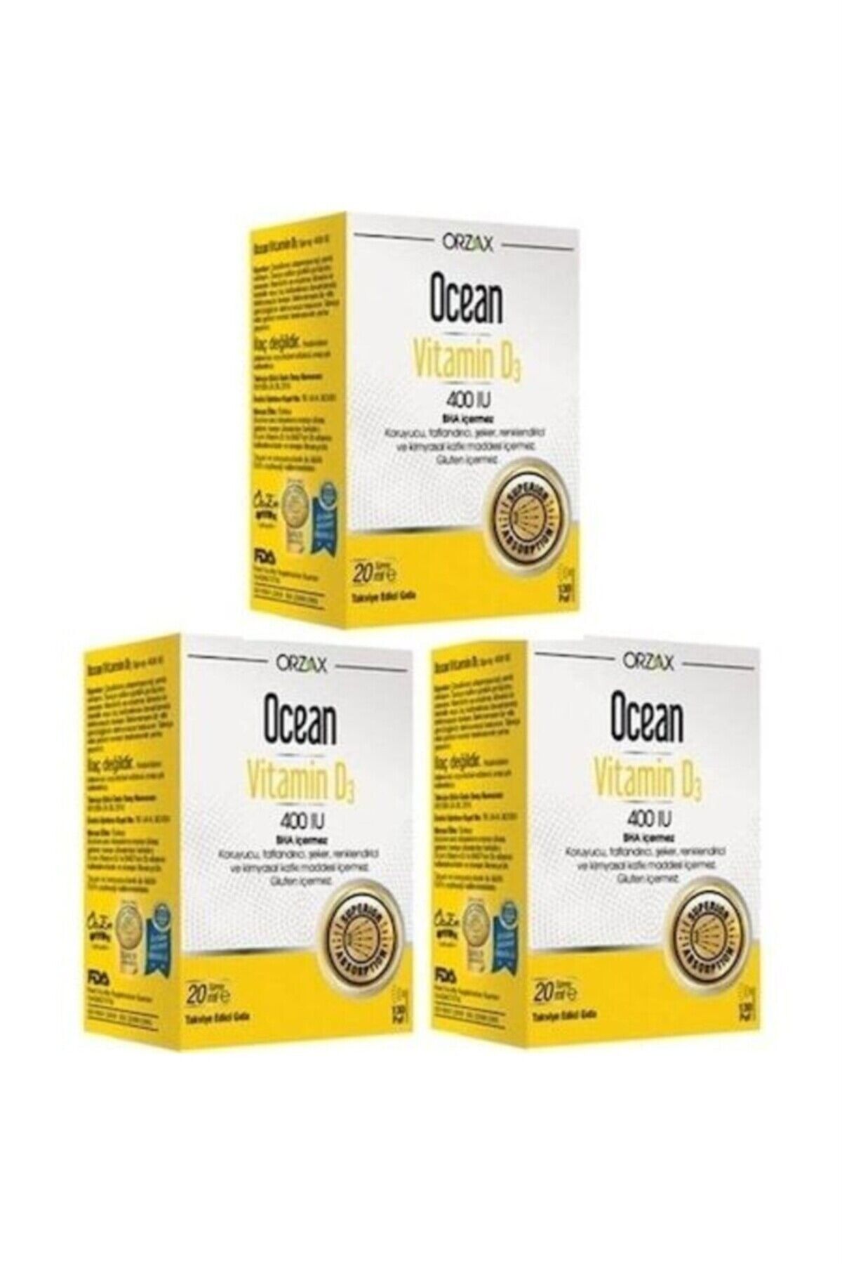Vitamin D3 400 IU Sprey 3 Adet