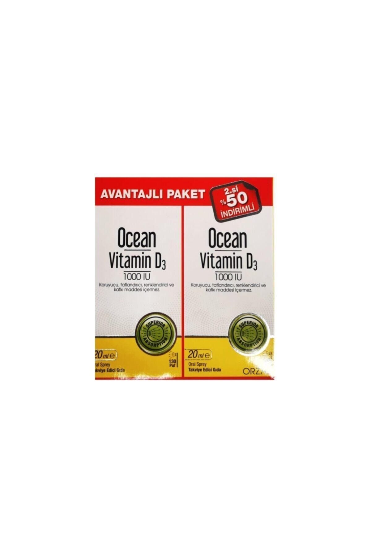 Vitamin D3 1000 Iu Sprey 20 ml 2'li Avantaj Paket