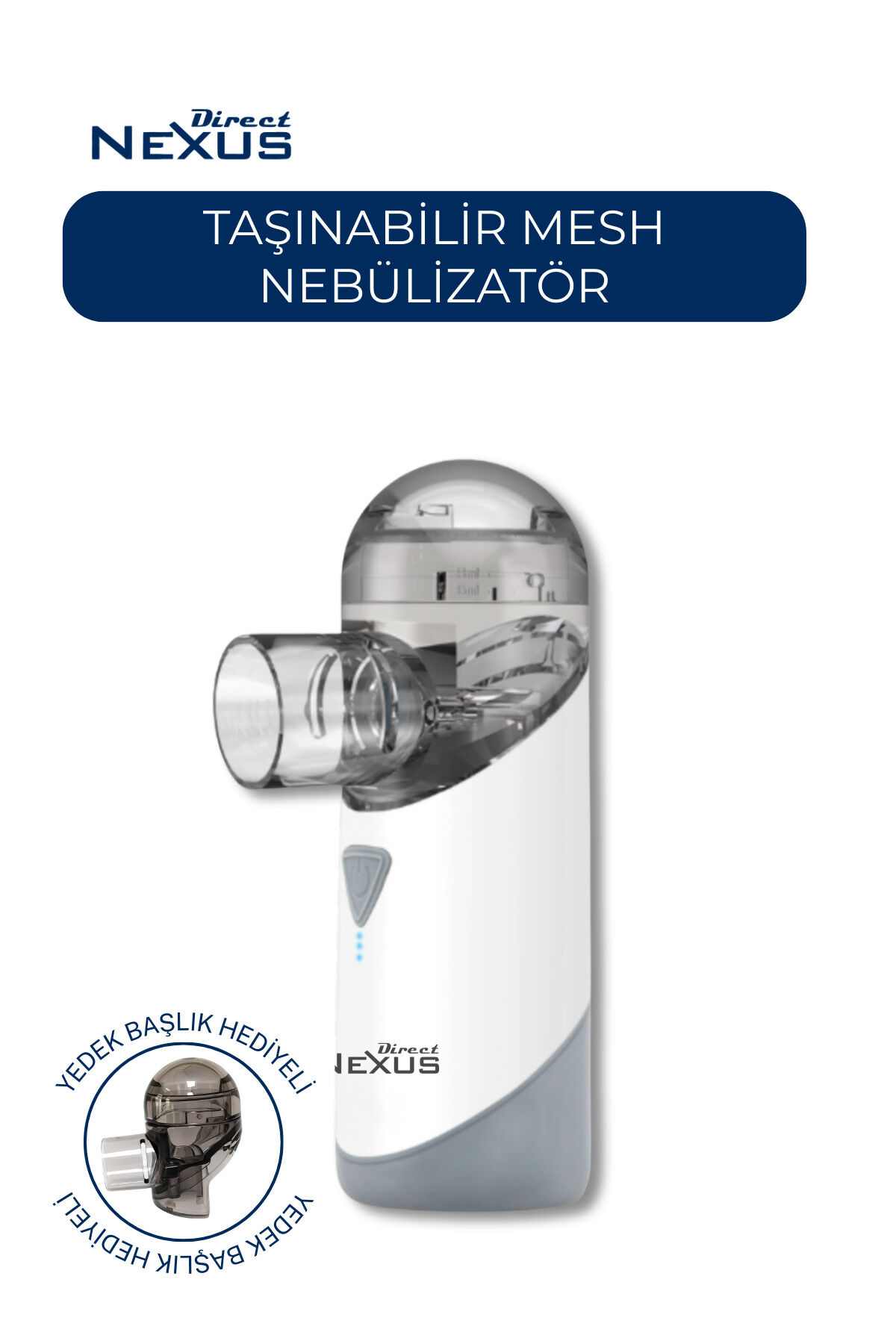 NEXUS DIRECT PORTABLE MESH ŞARJ EDİLEBİLİR NEBULİZ