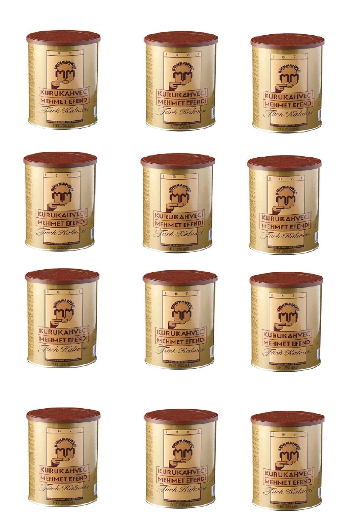 Kurukahveci Mehmet Efendi Türk Kahvesi 250 g x 12 Adet