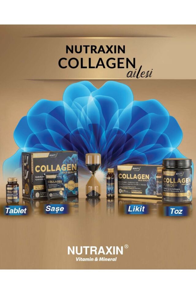 COLLAGEN 30 SAŞE 10.000 MG TİP 1 TİP 3 ANANAS AROMALI 2'Lİ
