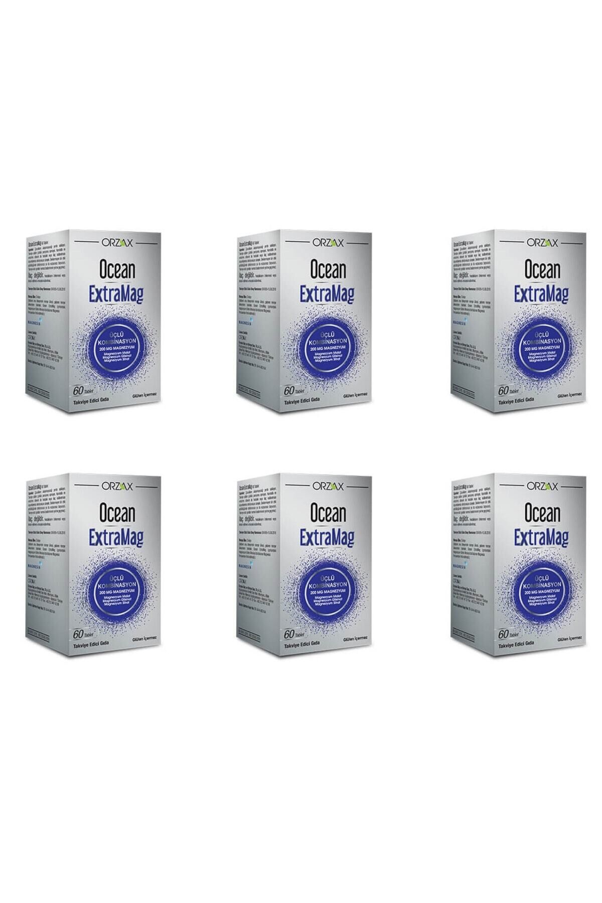 Ocean Extramag 200 Mg Magnezyum 60 Tablet 6'lı Paket