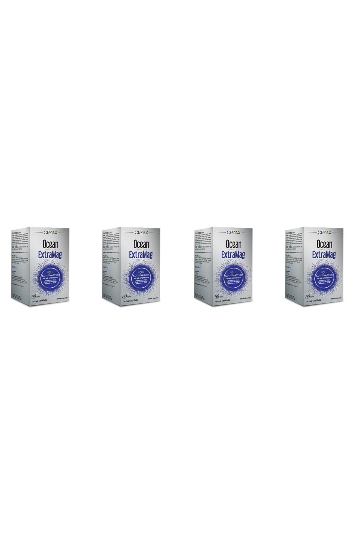 Ocean Extramag 200 Mg Magnezyum 60 Tablet 4'lü Paket