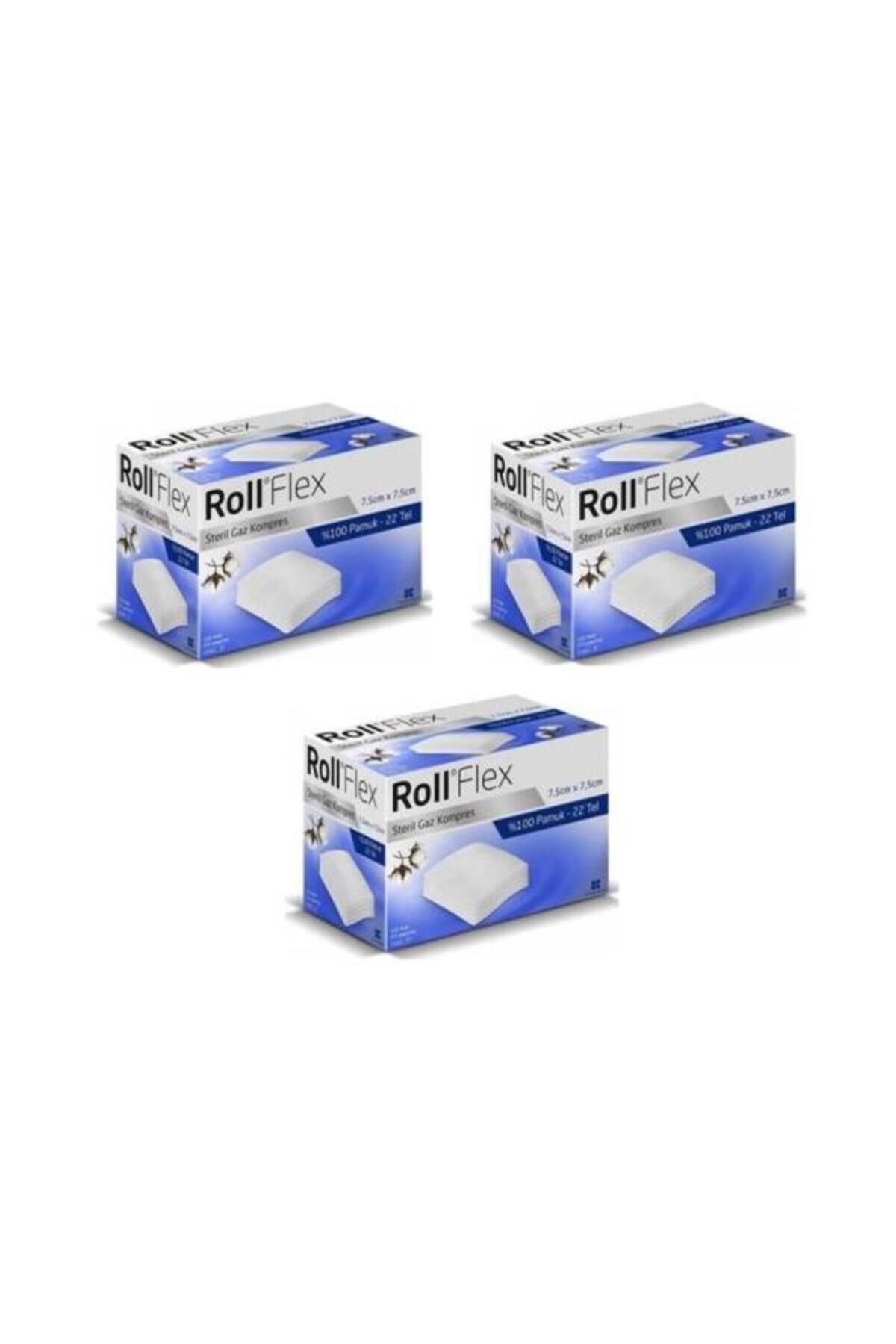Roll Flex  Gaz Kompres 7,5cm 100'lü 3 ADET