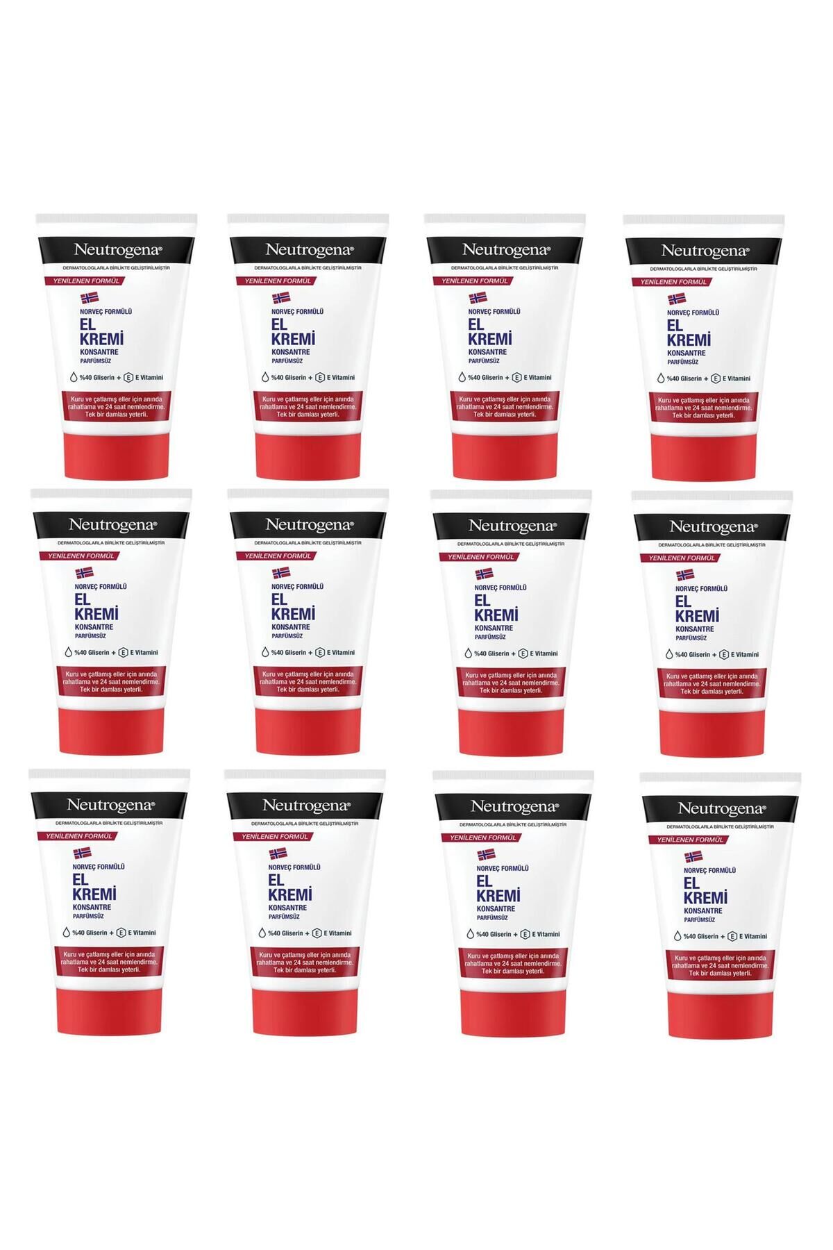NEUTROGENA PARFÜMSÜZ EL KREMİ 50 ML 12 ADET
