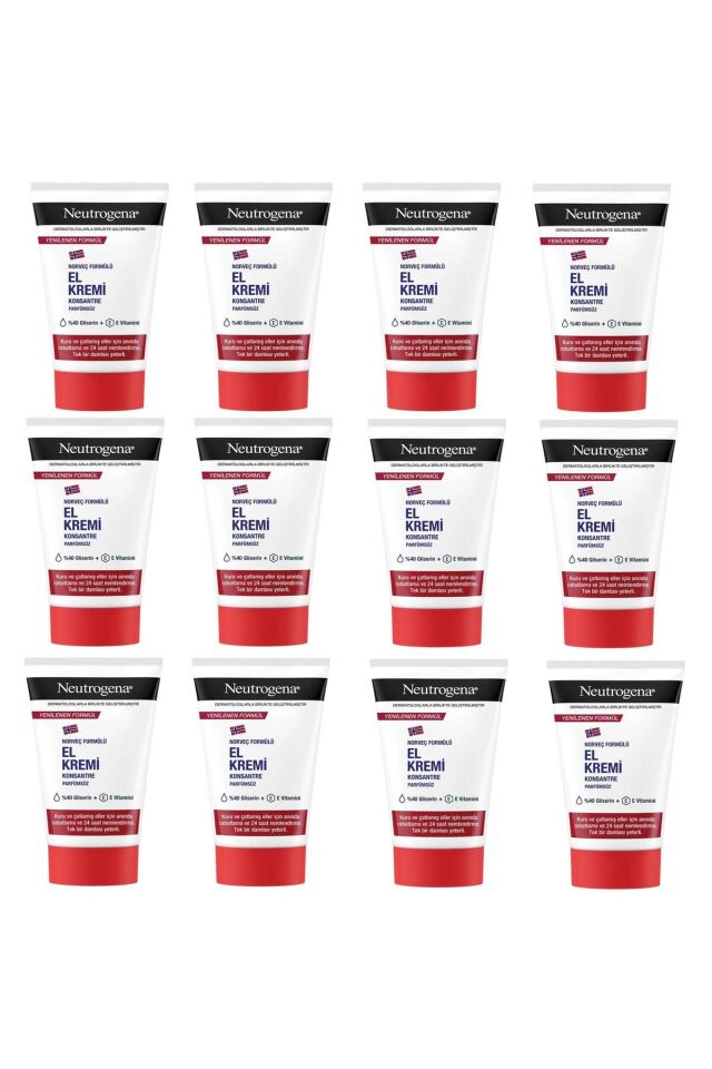 NEUTROGENA PARFÜMSÜZ EL KREMİ 50 ML 12 ADET