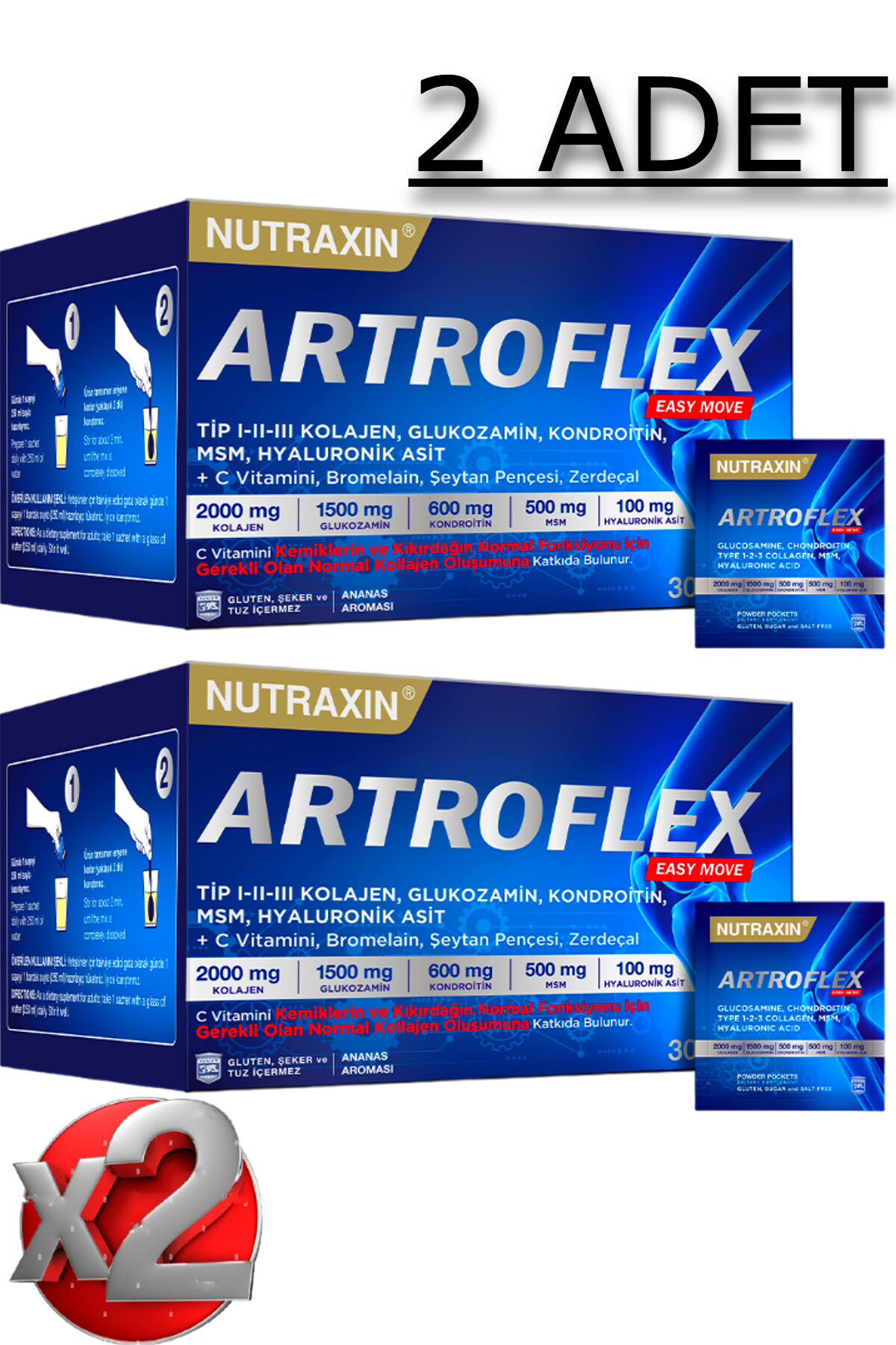 2 Adet Artroflex Easy Move 30 Adet Saşe