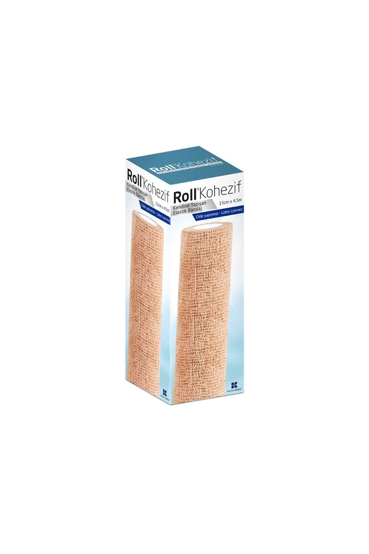 ROLL KOHEZIF BANDAJ ELASTIK 15 CM X 4.5 M KENDINE YAPISAN