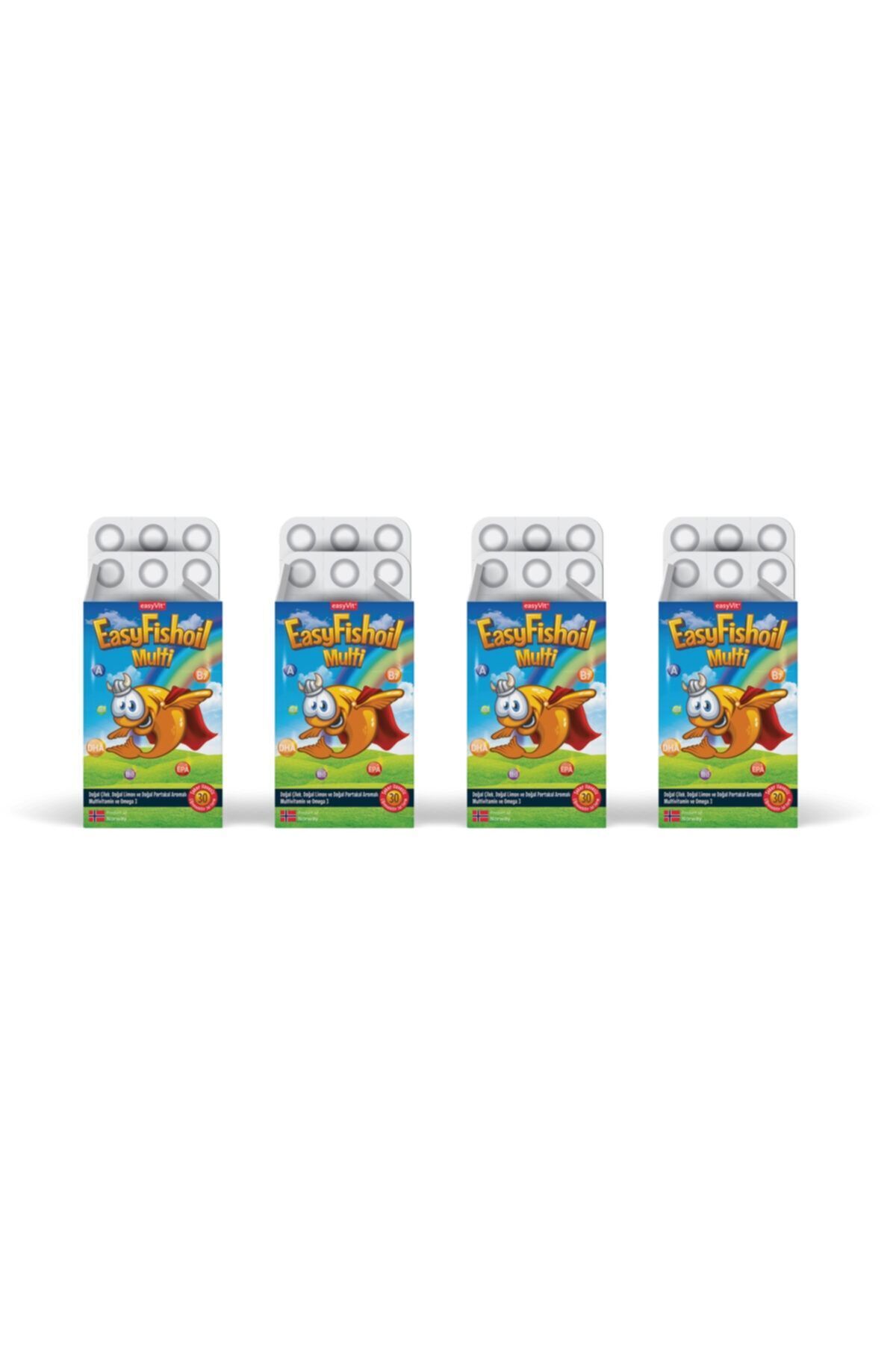 EASYFİSHOİL MULTİ ÇİĞNENEBİLİR 30 JEL TABLET 4'LÜ PAKET