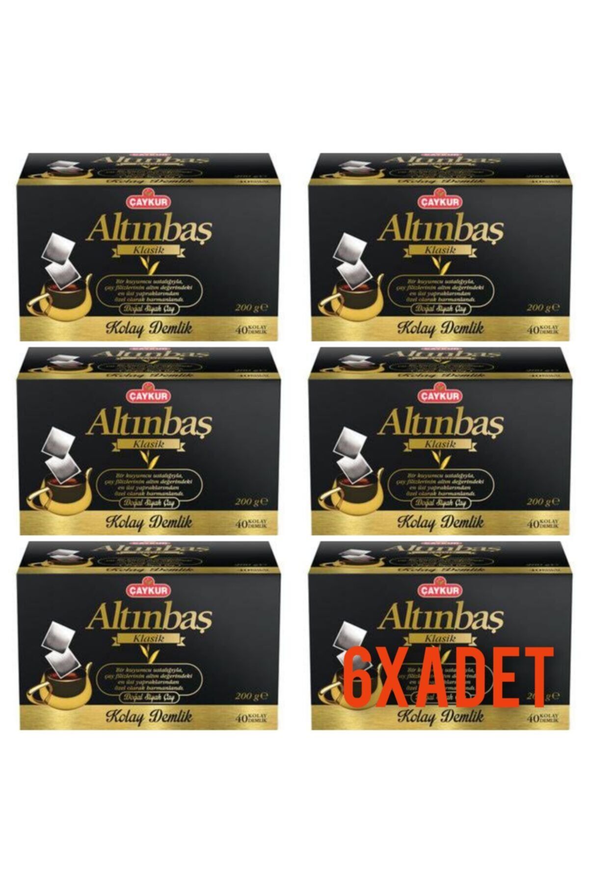 Altınbaş Demlik Poşet 6'lı Avantajlı Paket 200 gr 40'lı