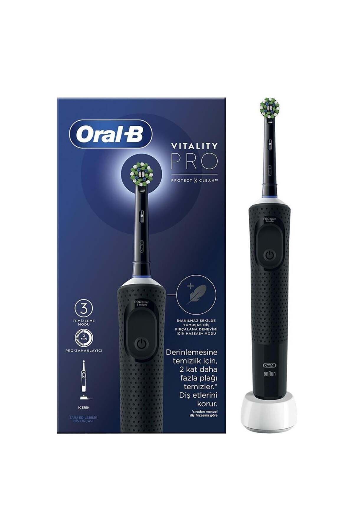 ORAL-B PRO VITALITY BLACK ŞARJLI DIS FIRÇASI