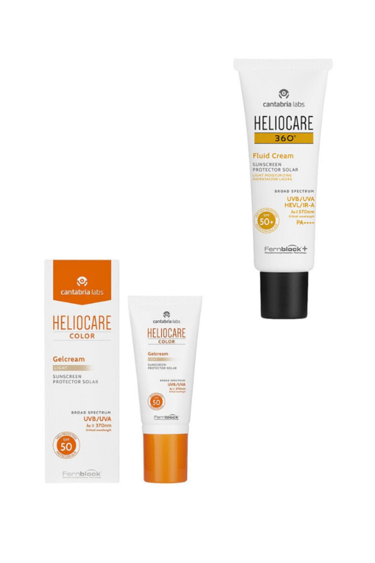 Color Gelcream Light Spf 50 Güneş Kremi 50 ml & 360 Fluid Spf 50 Koruyucu Güneş Kremi 50 ml