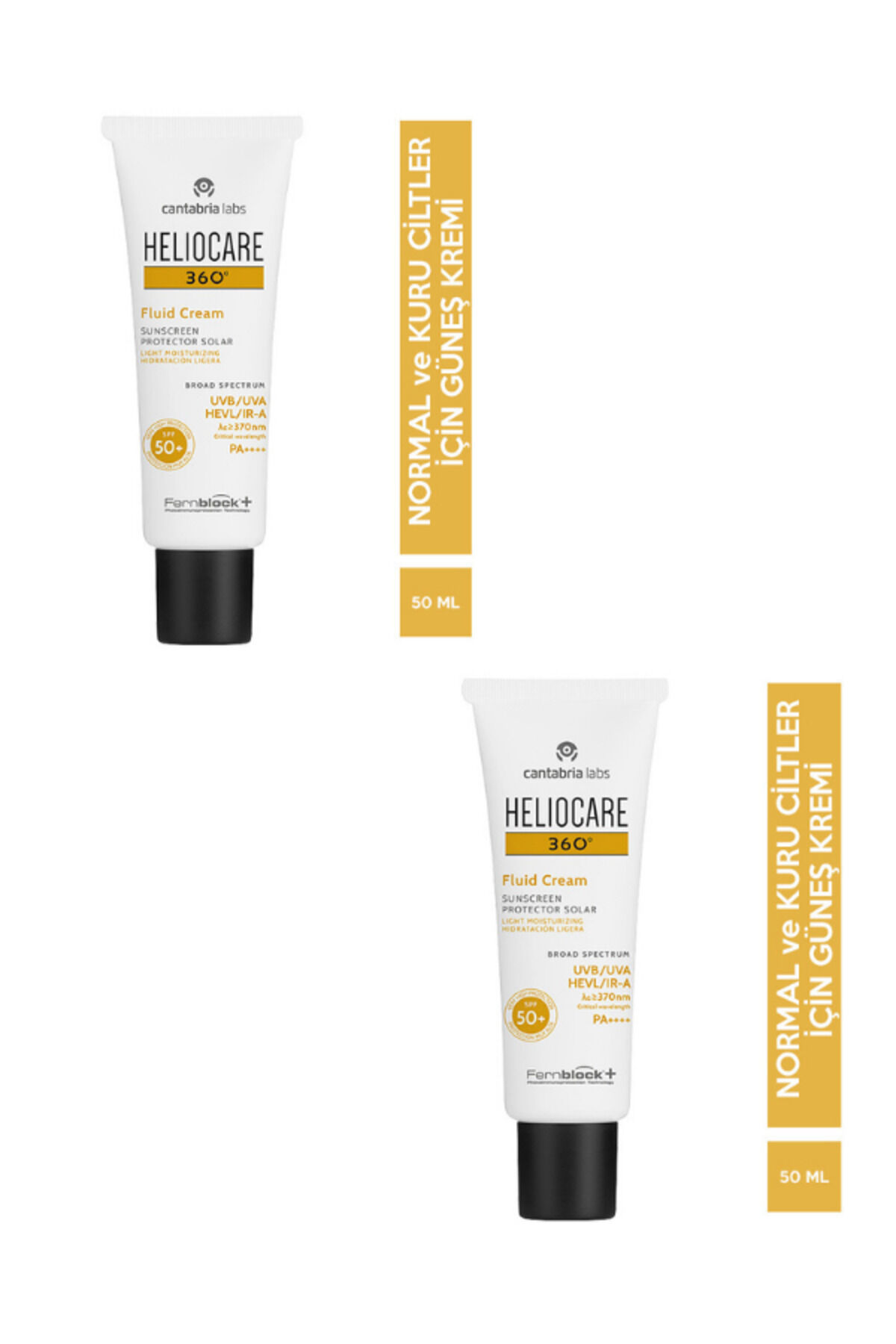 360 Fluid Güneş Kremi SPF50+ 50 ml 2 ADET