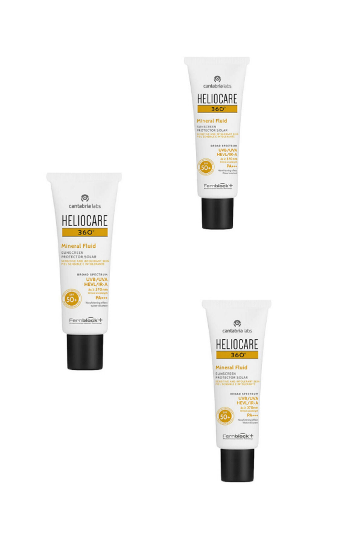 360 Mineral Fluid Güneş Kremi SPF50+ 50 ml 3 Adet