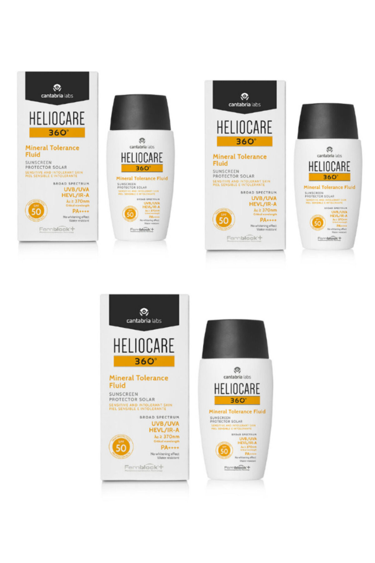 360 Mineral Tolerance Fluid SPF50 50 ml 3 ADET