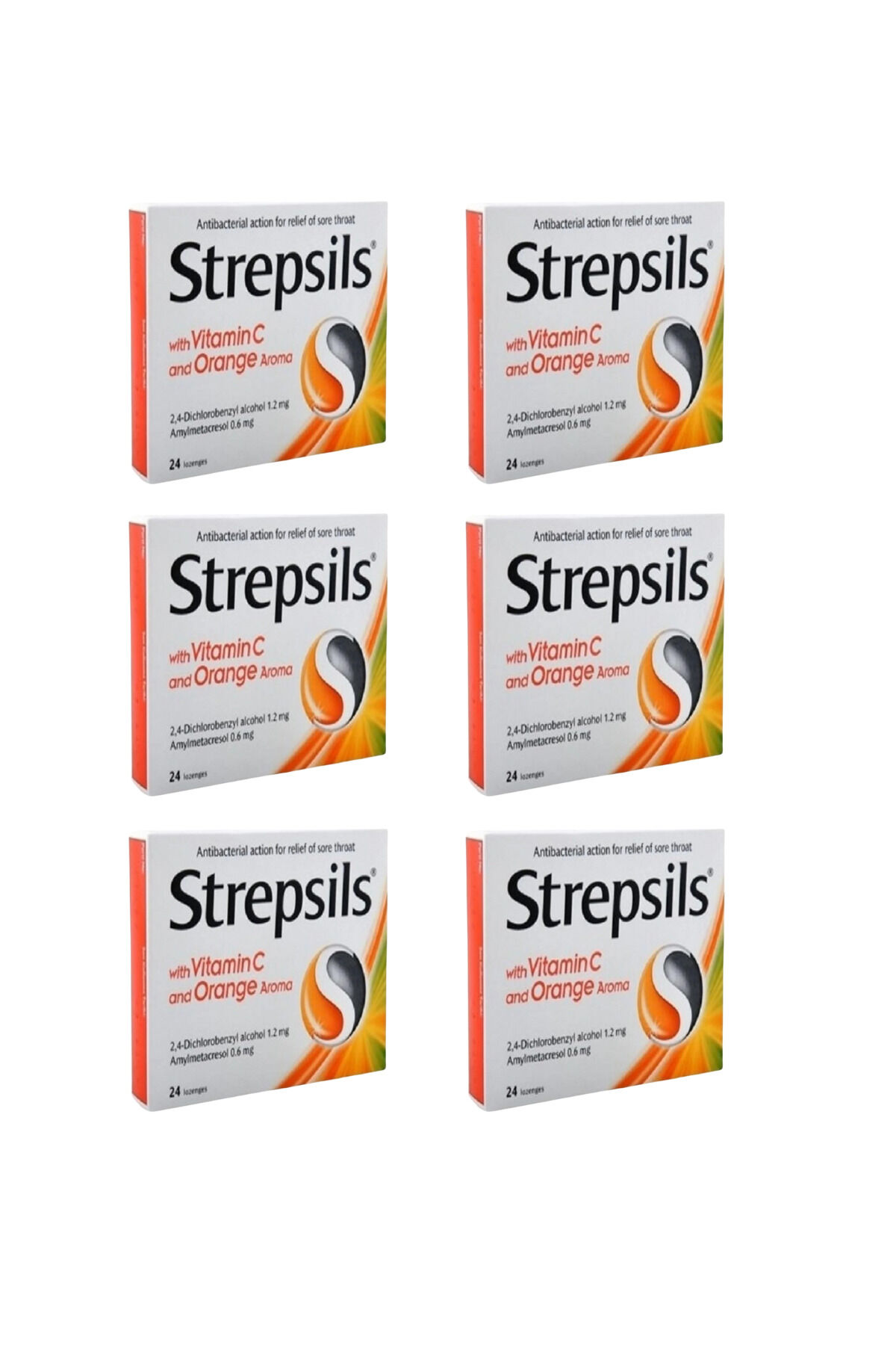 Strepsils Portakal & C Vitamini Aromalı 24 Pastil 6 ADET