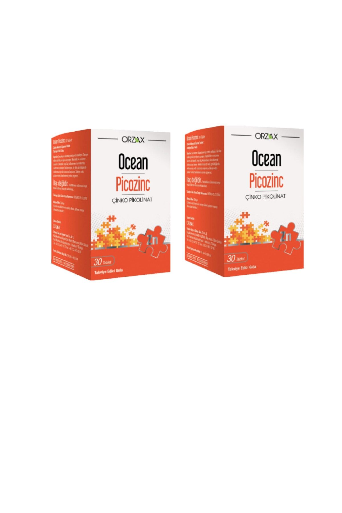 Ocean Picozinc Çinko Pikolinat 15 mg 30 Tablet X2 Adet
