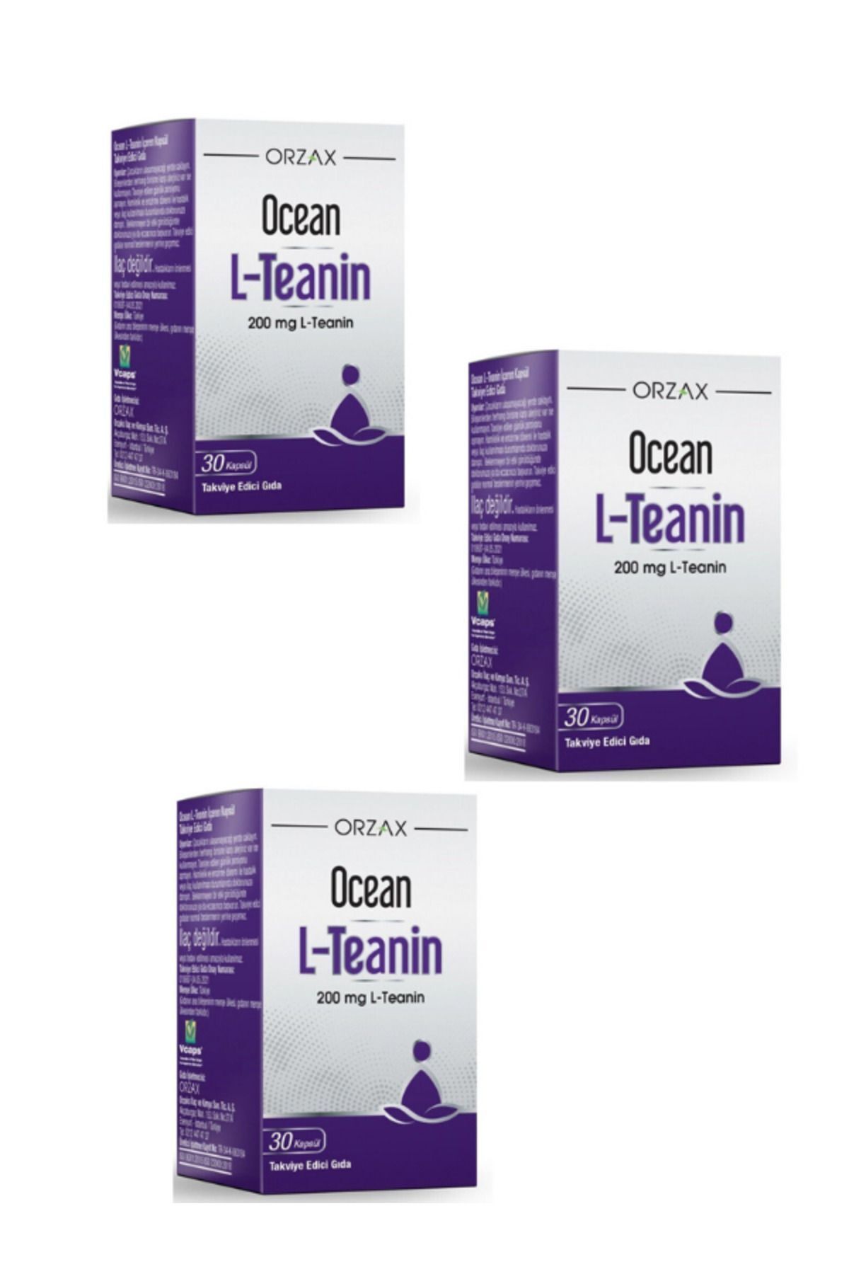 L-Teanin 200 mg 30 Kapsül 3 ADET