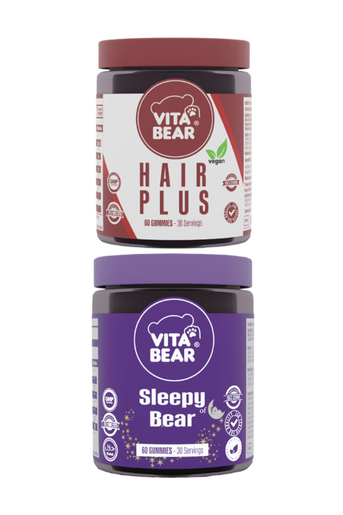Hair Plus Vegan Saç Vitamini & Vita Bear sleepy