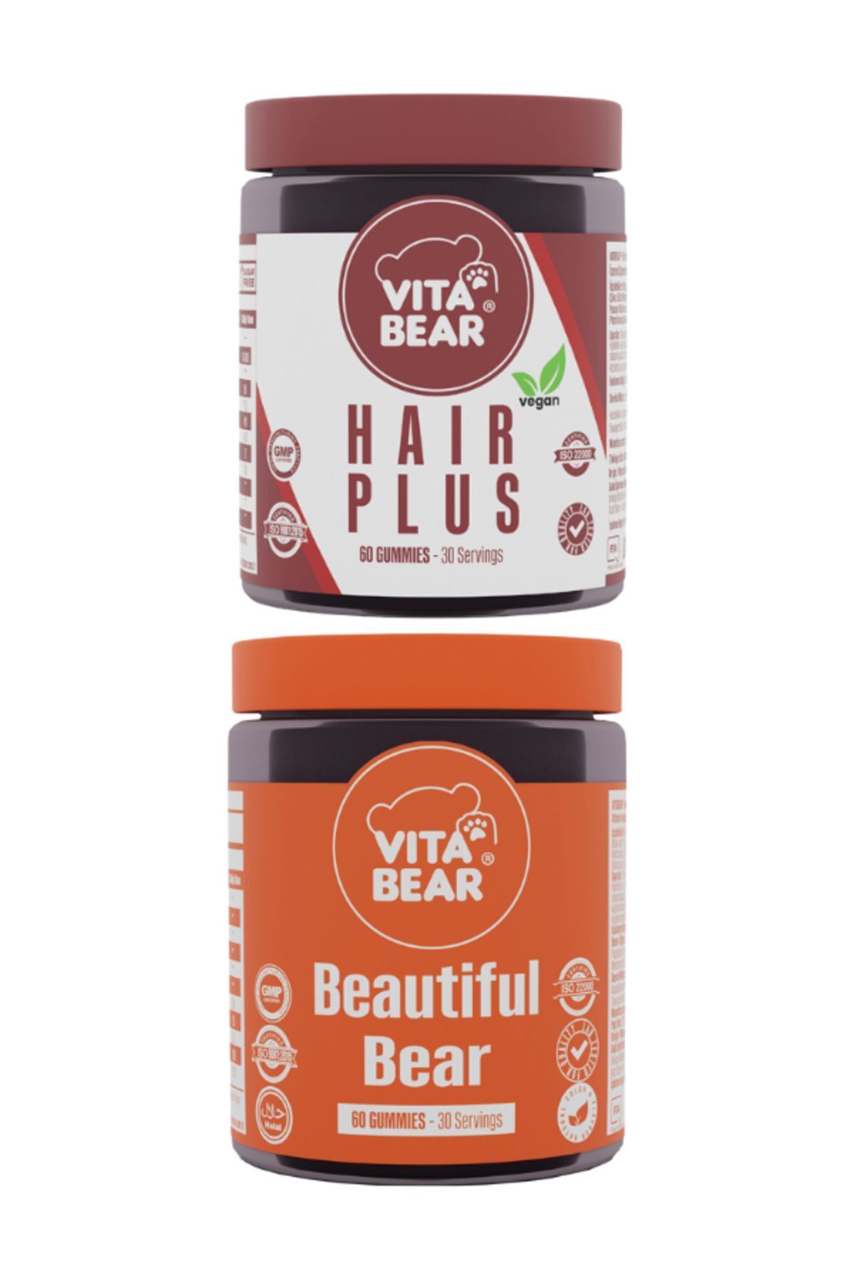 Hair Plus Vegan Saç Vitamini & Vita Bear Cilt Vitamini