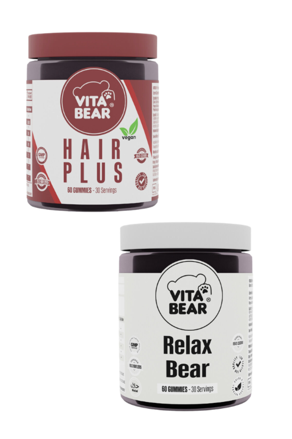 Hair Plus Vegan Saç Vitamini & Vita Bear Relax Bear