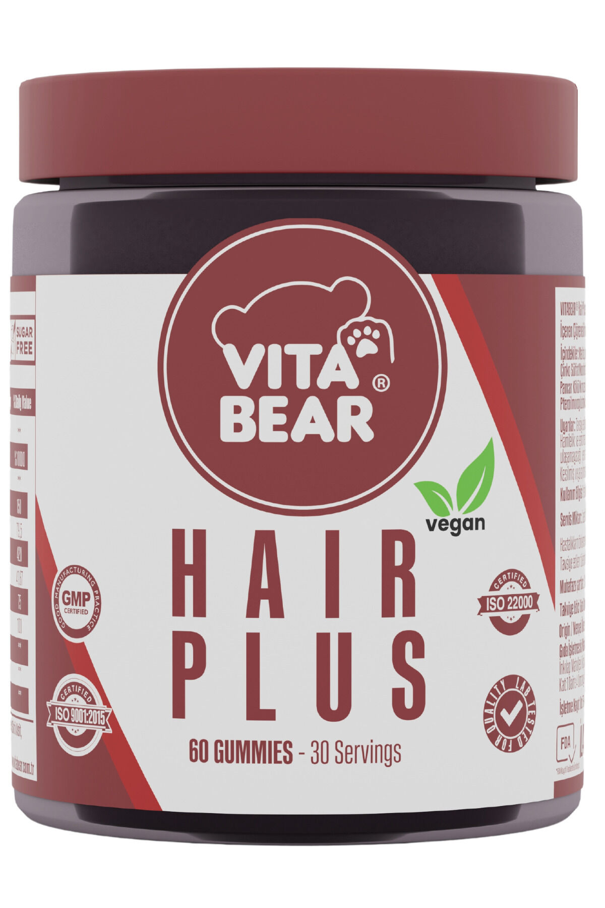 Hair Plus Vegan 60 Gummies