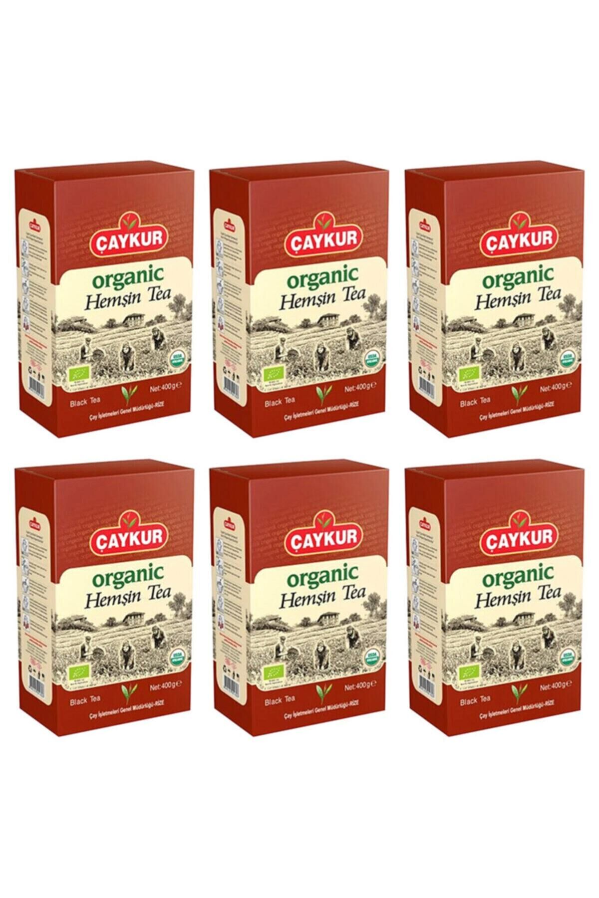 Organik Hemşin Siyah Dökme Çay 400 Gr - Karton Kutu - 6 Adet