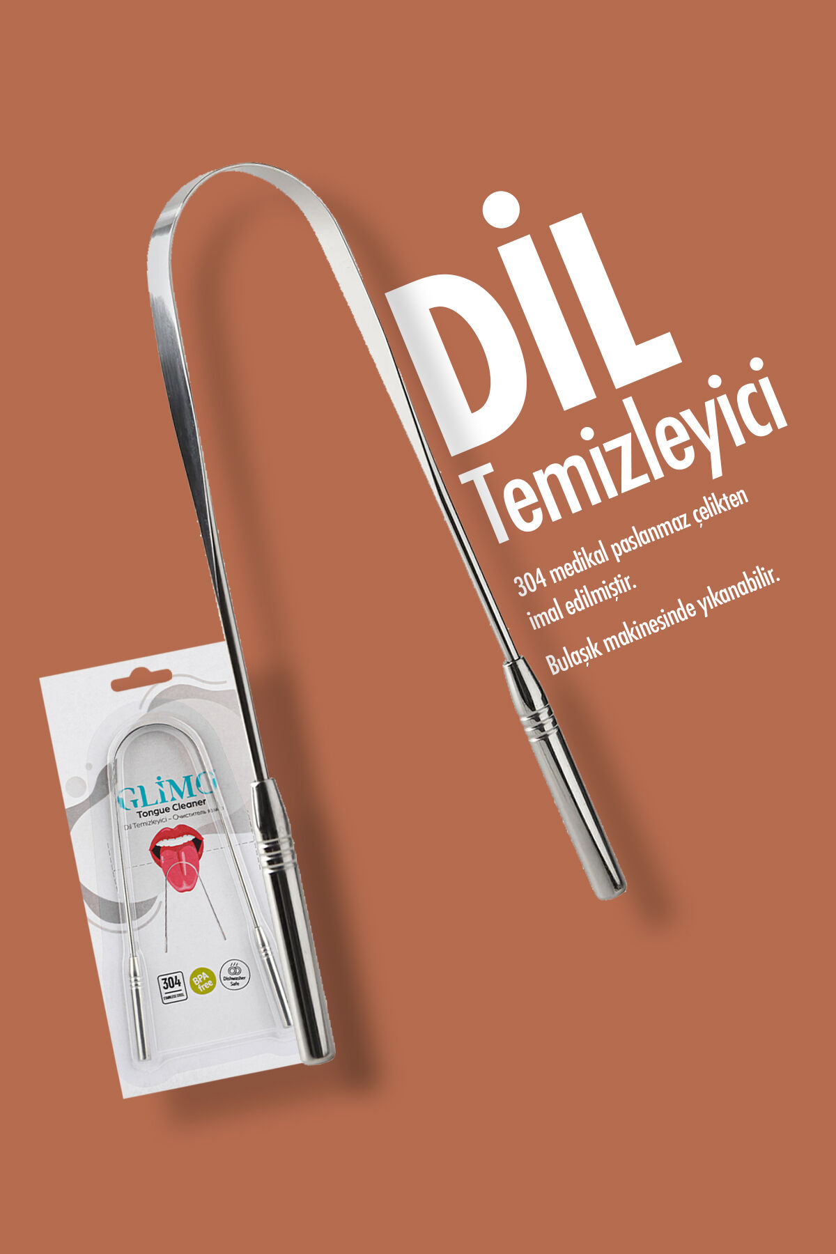 GLIMO DIL TEMIZLEYICI CELIK TEL APARAT
