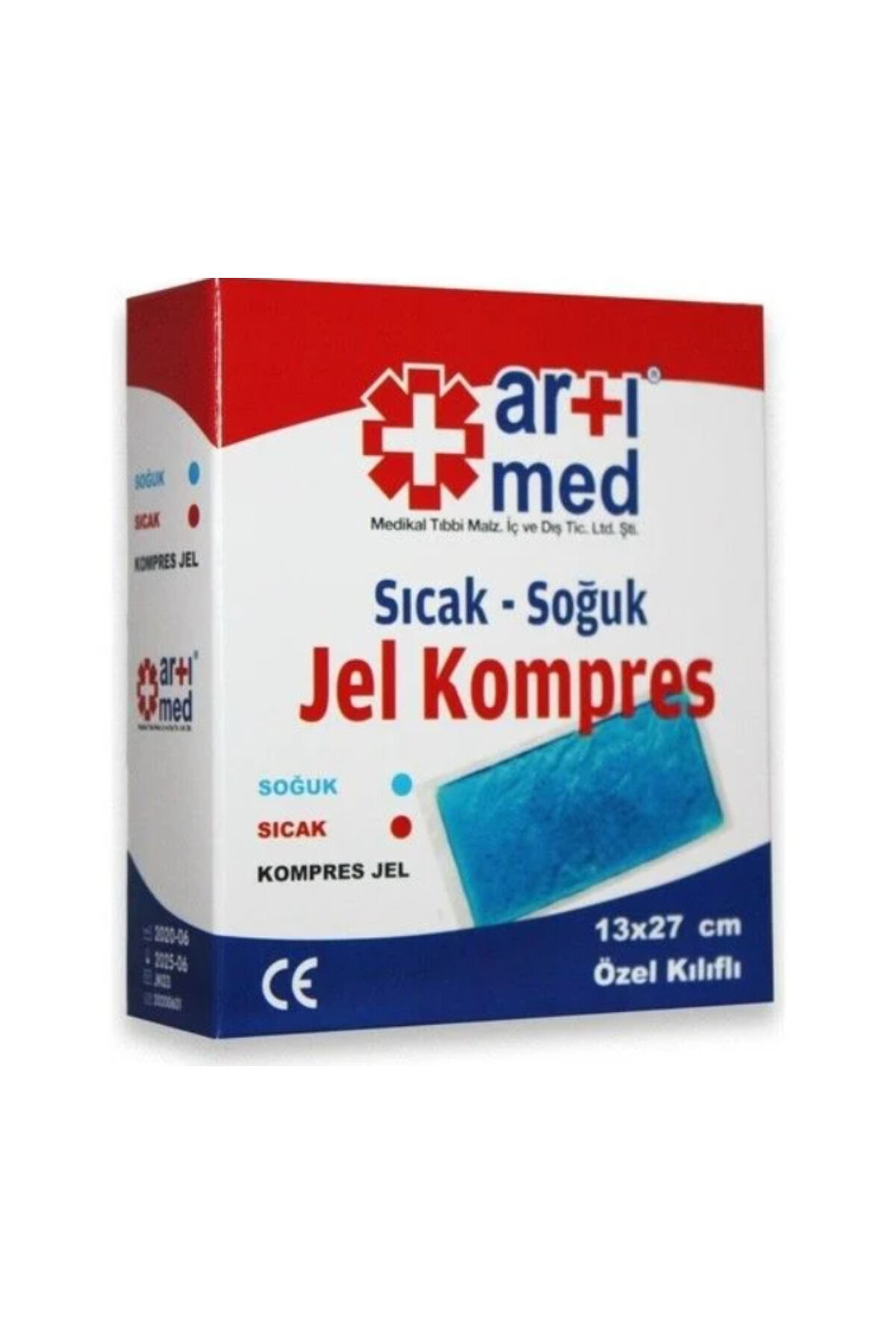 Sıcak Soğuk Jel Kompres Özel Kılıflı 13x27 cm