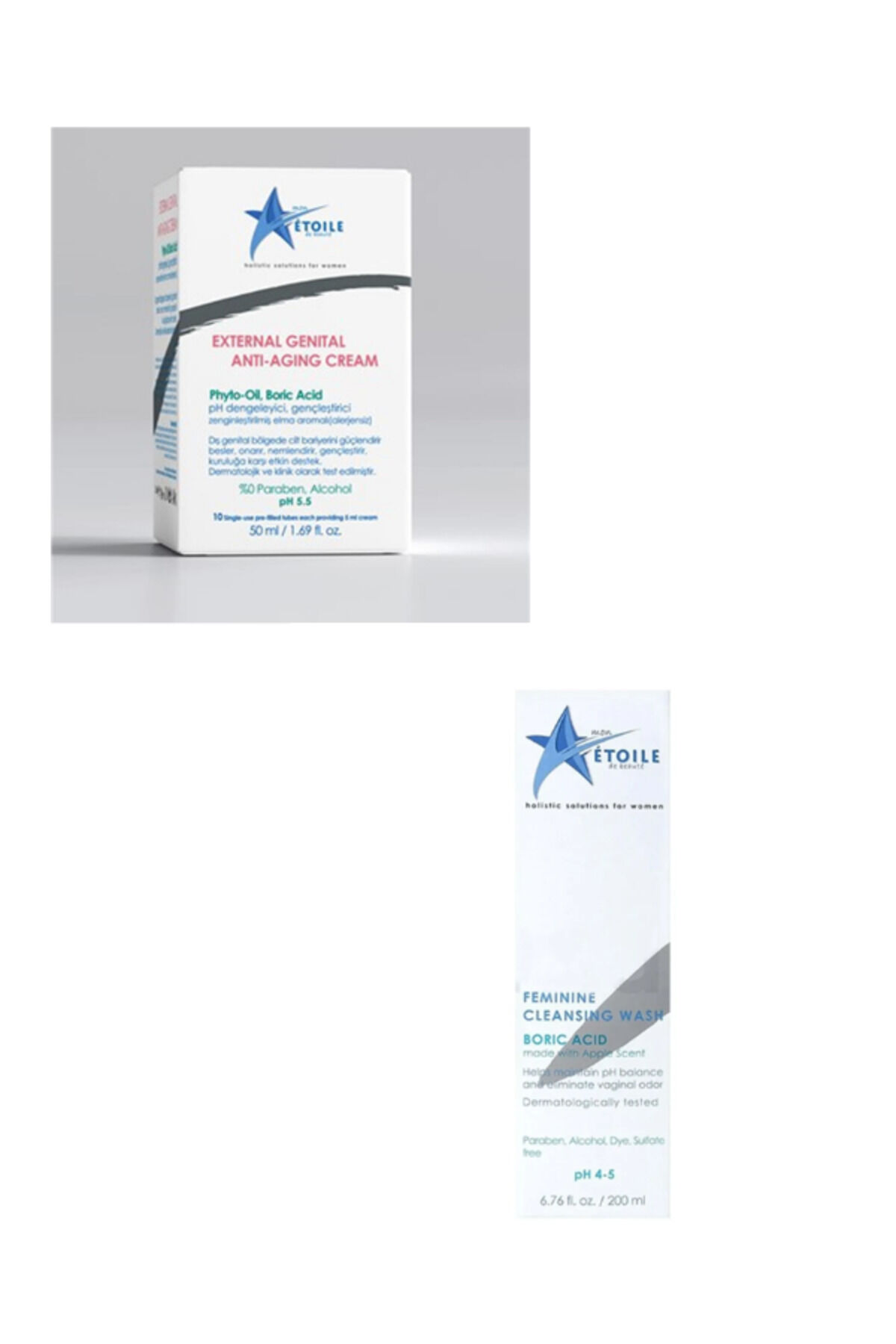 Mon External Genital Anti Aging Cream 50 ml &Mon Etoile Feminine Cleansing Wash 200 Ml
