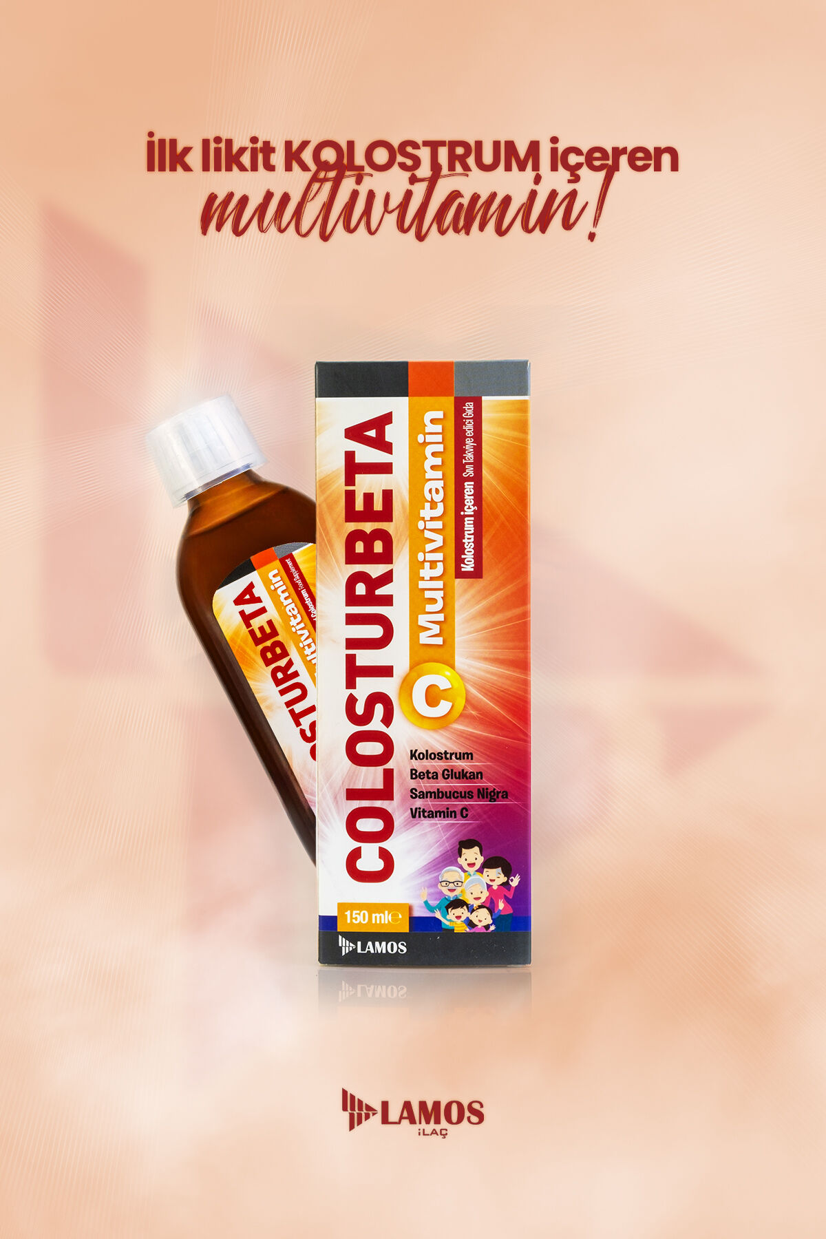 Şurup - Kolostrum İçeren Multivitamin Şurup 150 ml çocuklara özel formül