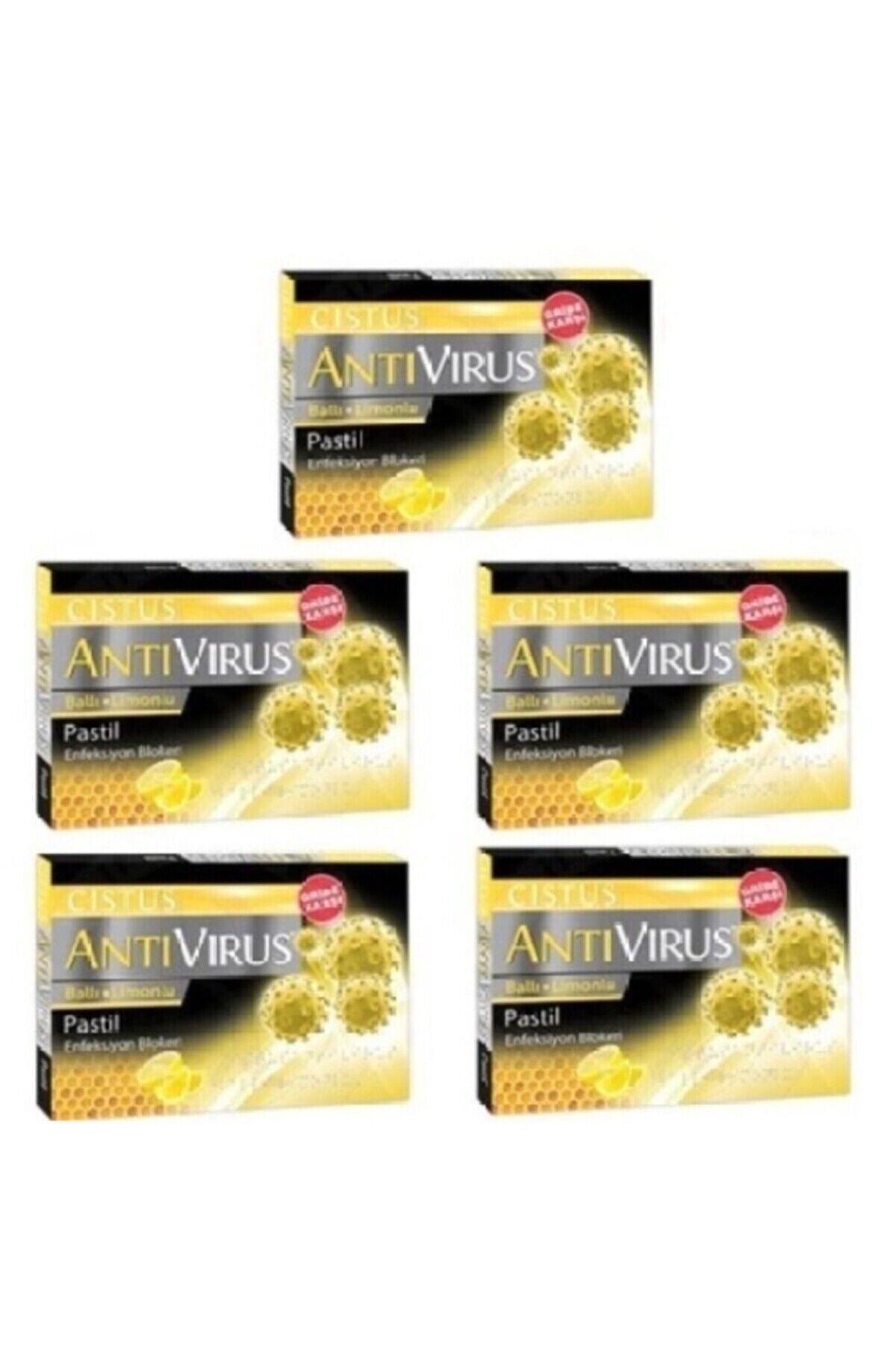 Antivirus Ballı Limonlu Pastil 5 Kutu
