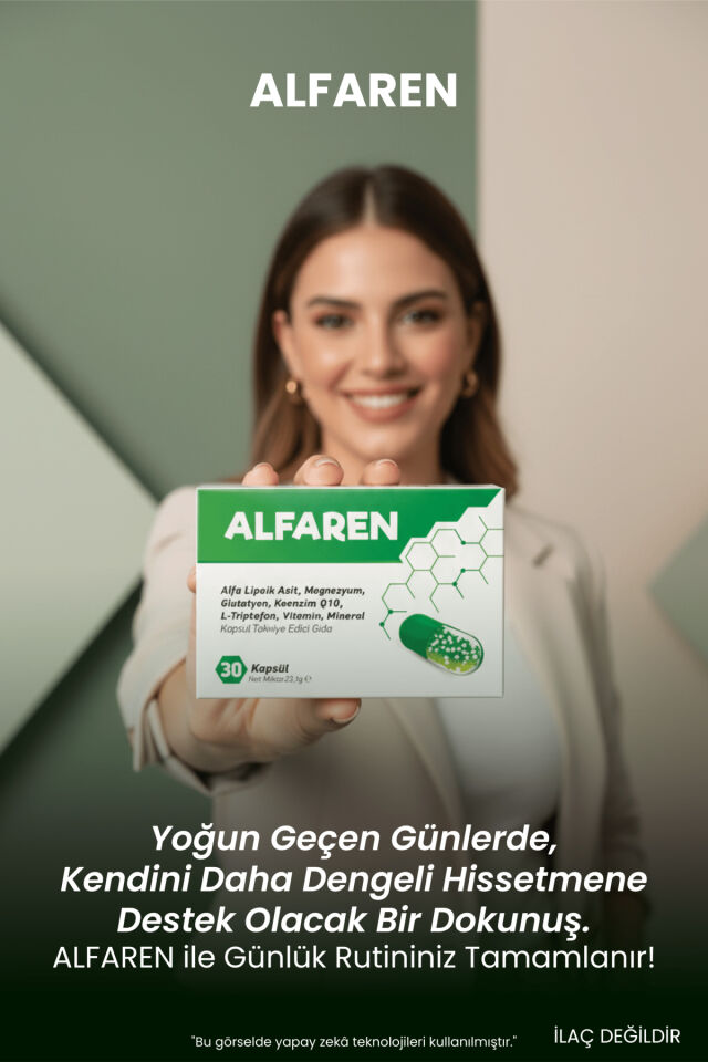 Alfa Lipoik Asit, Magnezyum, Glutatyon, Koenzim Q10, L-Triptofan, Vitamin, Mineral - 30 Kapsül