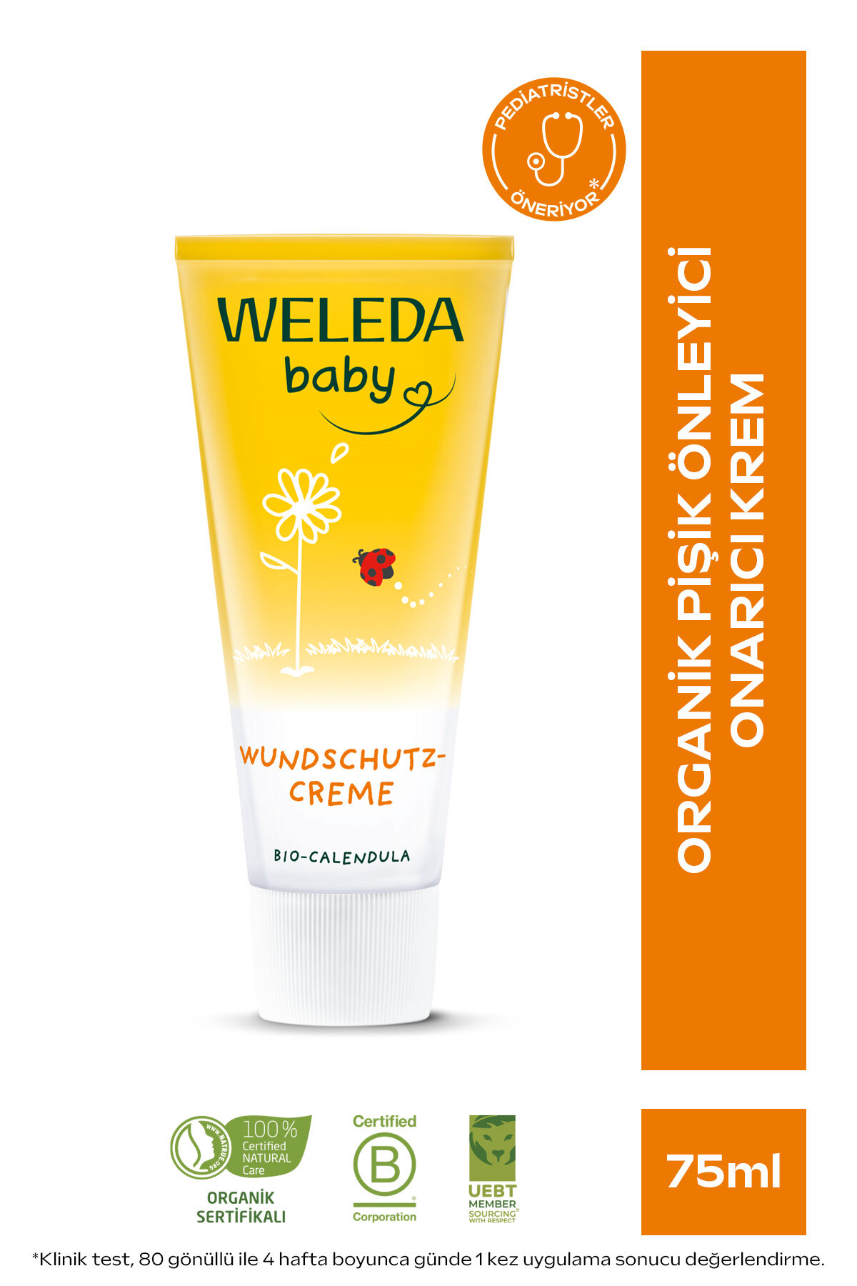 Calendula Organik Pişik Kremi 75 ml