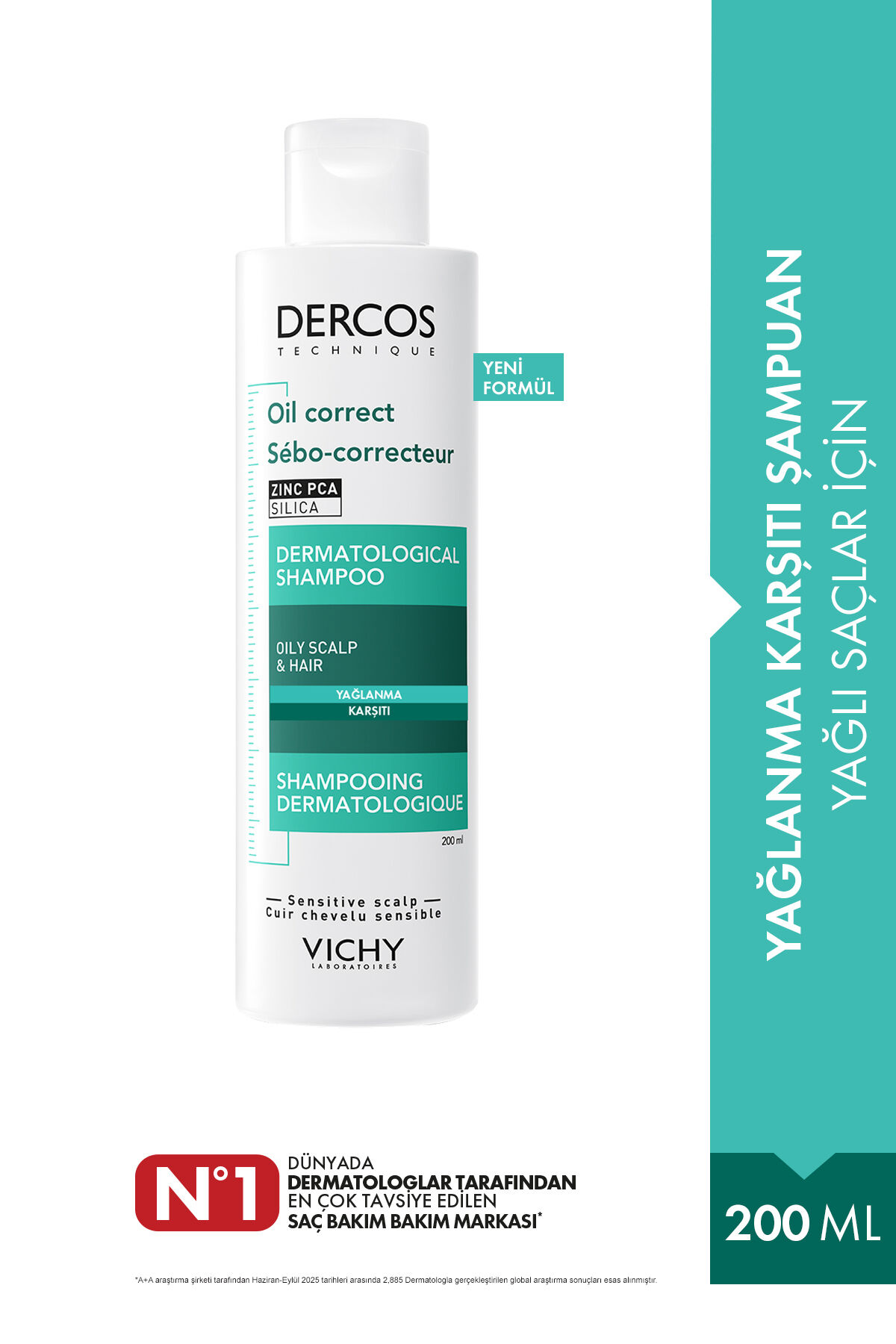 Dercos Yağlanma Karşıtı Şampuan 200 ml