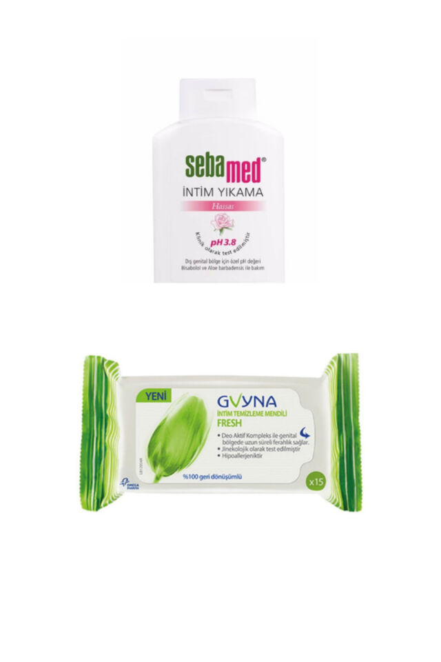 Intim Ph Dengeli Yıkama Jeli 200 ml & Gvyna Intim Temizleme Mendili Fresh 15li