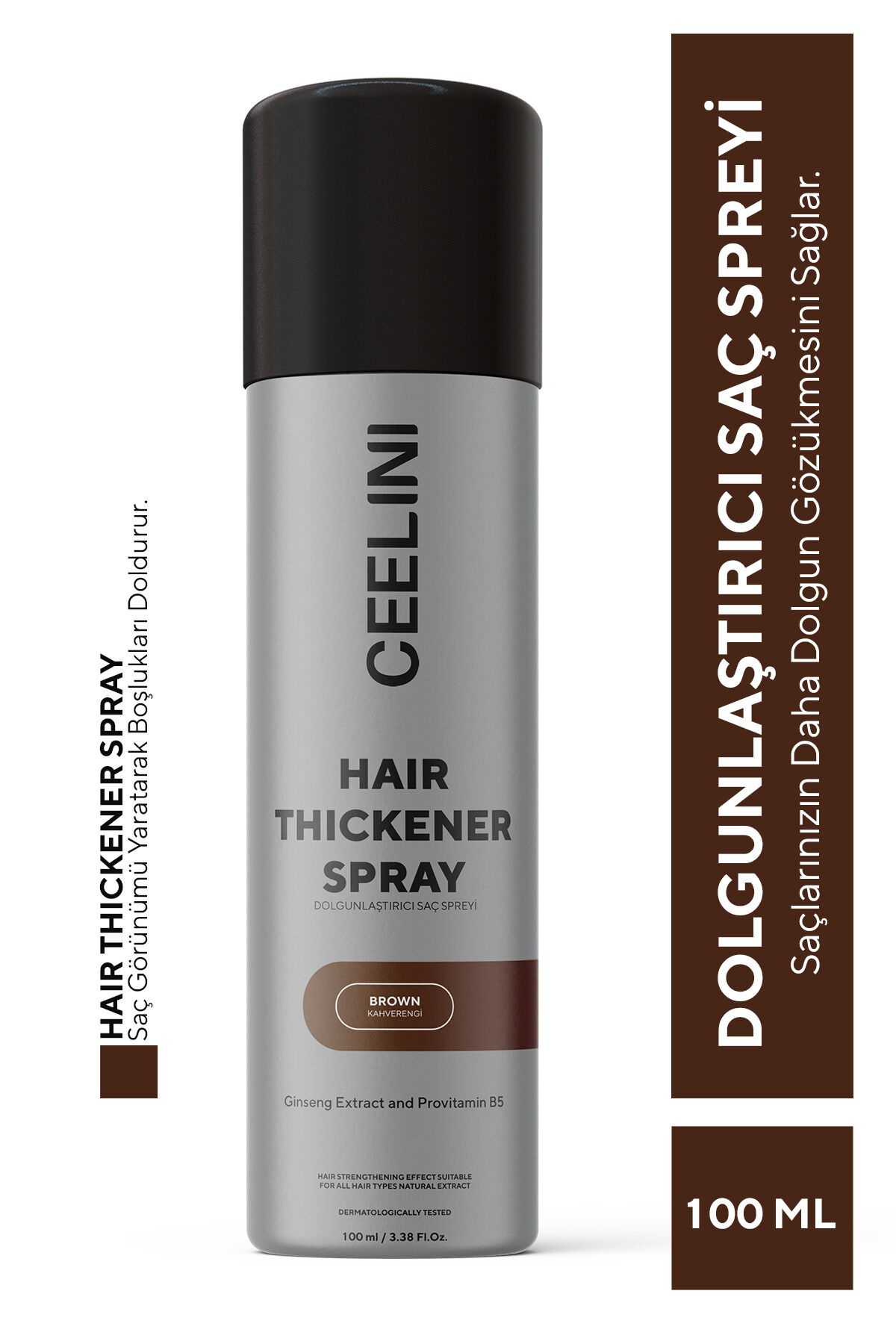 Dolgunlaştırıcı Saç Spreyi -ginseng Extract Ve Provitamin B5 Özlü Kahverengi 100 ml