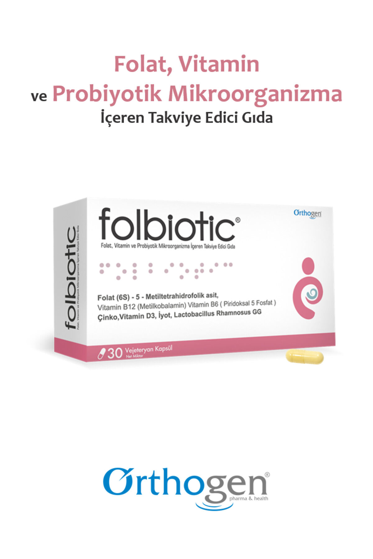 Folbiotic Folik Asit 30 Kapsül