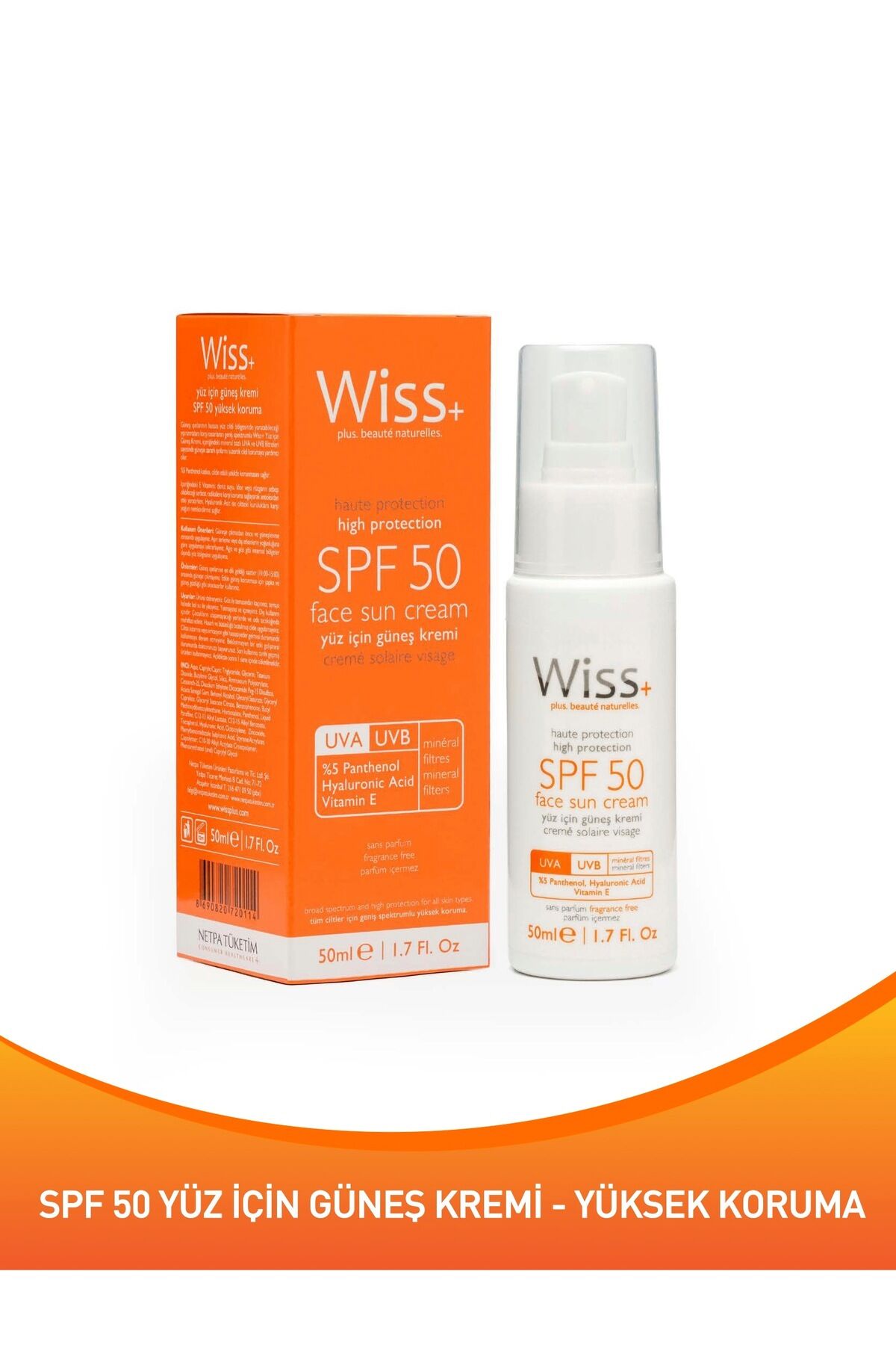 Face Güneş Kremi Spf50 50ml-antioksidan Yüz Için Güneş Kremi