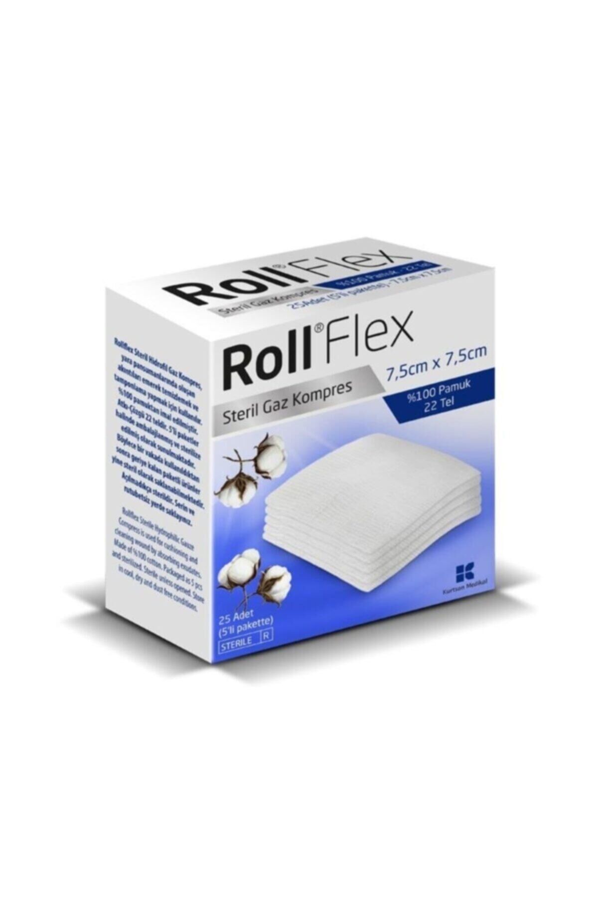 Flex 7.5cmx7.5cm Steril Gaz Kompres Spanç 25li Paket