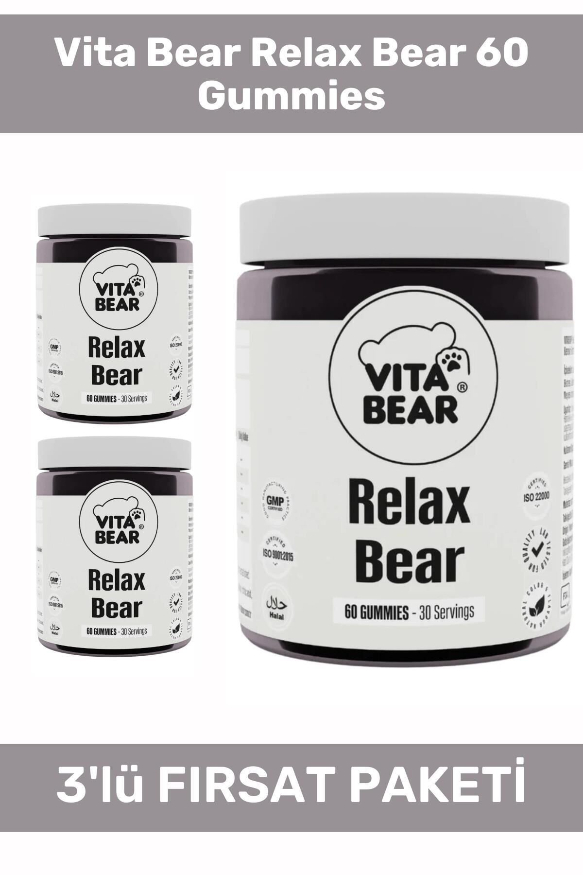 Relax Bear 60 Gummies - 3 Adet