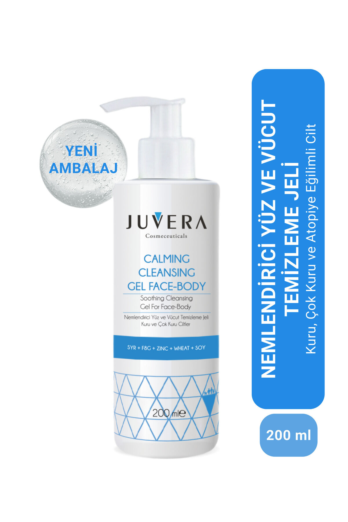 JUVERA CALMİNG CLEANSİNG GEL FACE-BODY 200 ML