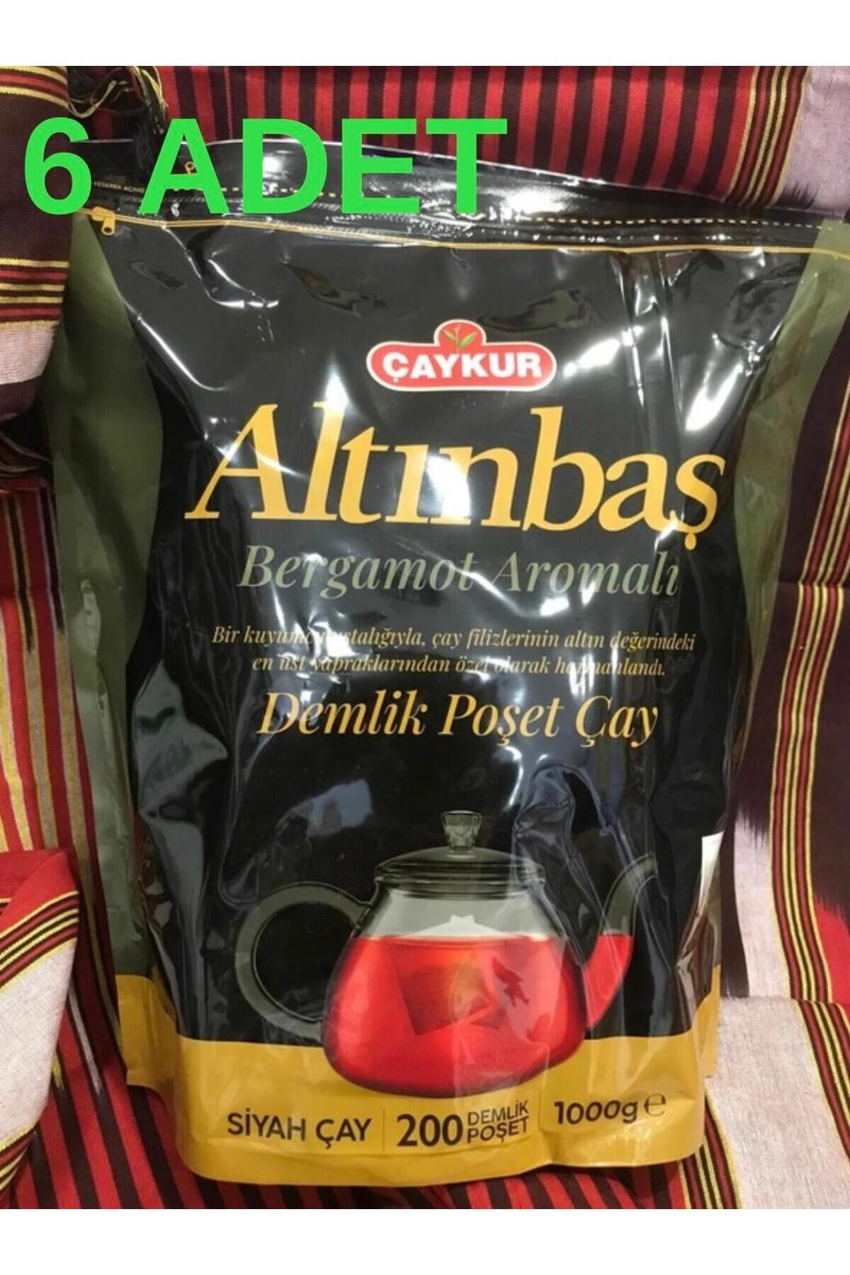 Efsane Tomurcuklu Altınbaş Demlik Poşet Çay 5 Gram 200'lü Paket X 6 Paket