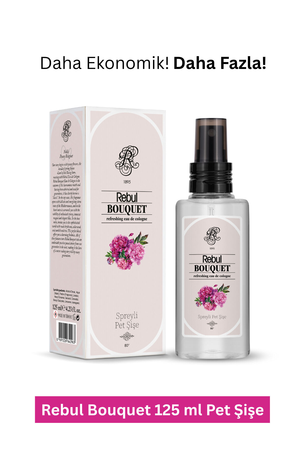 125ml Bouquet Spreyli Kolonya Pet