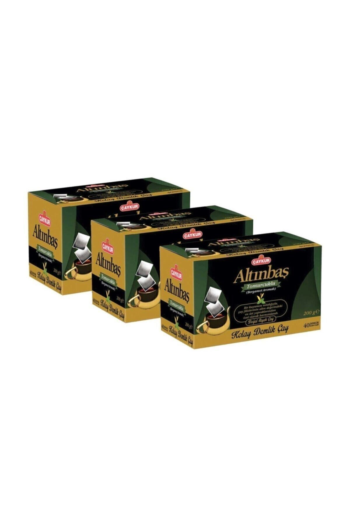 Altınbaş Tomurcuklu Siyah Çay Demlik Süzen Poşet 40'lıx3paket