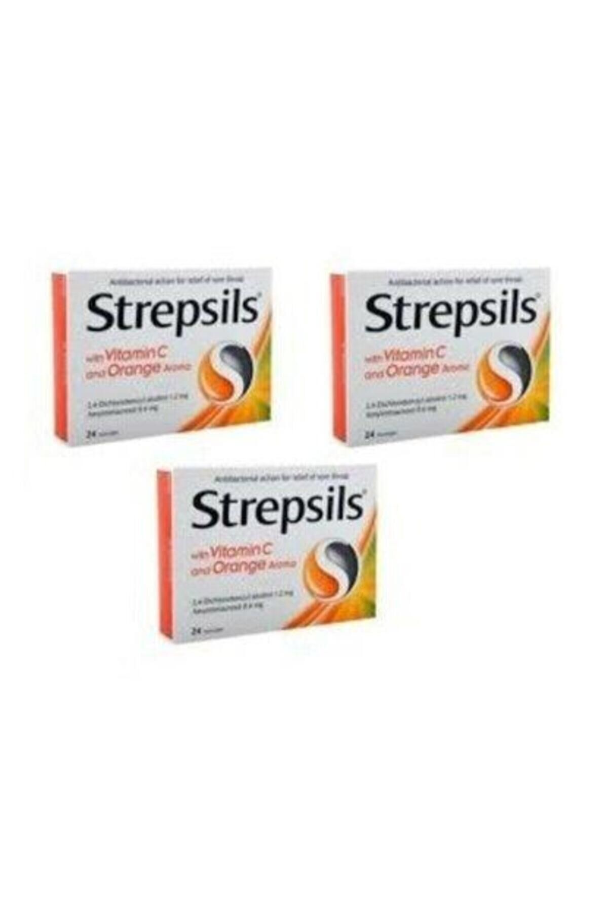 Strepsils Portakal & C Vitamini Aromalı 24 Pastil 3 ADET